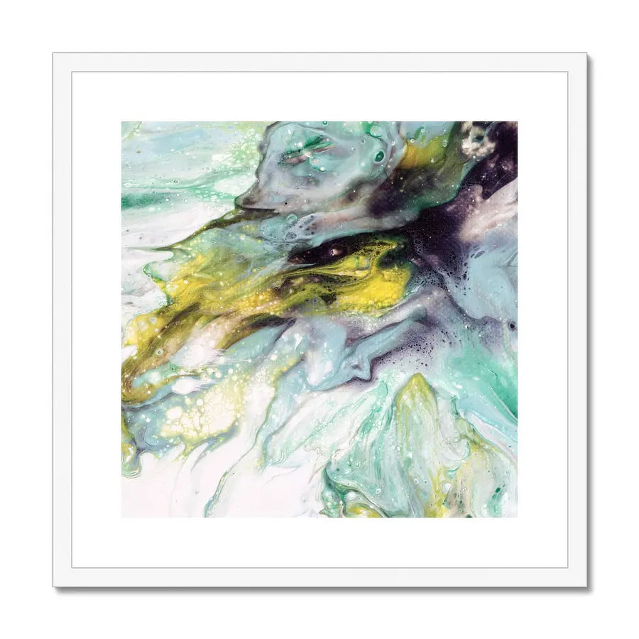 Majestic Fusion - fine art print in turqouise