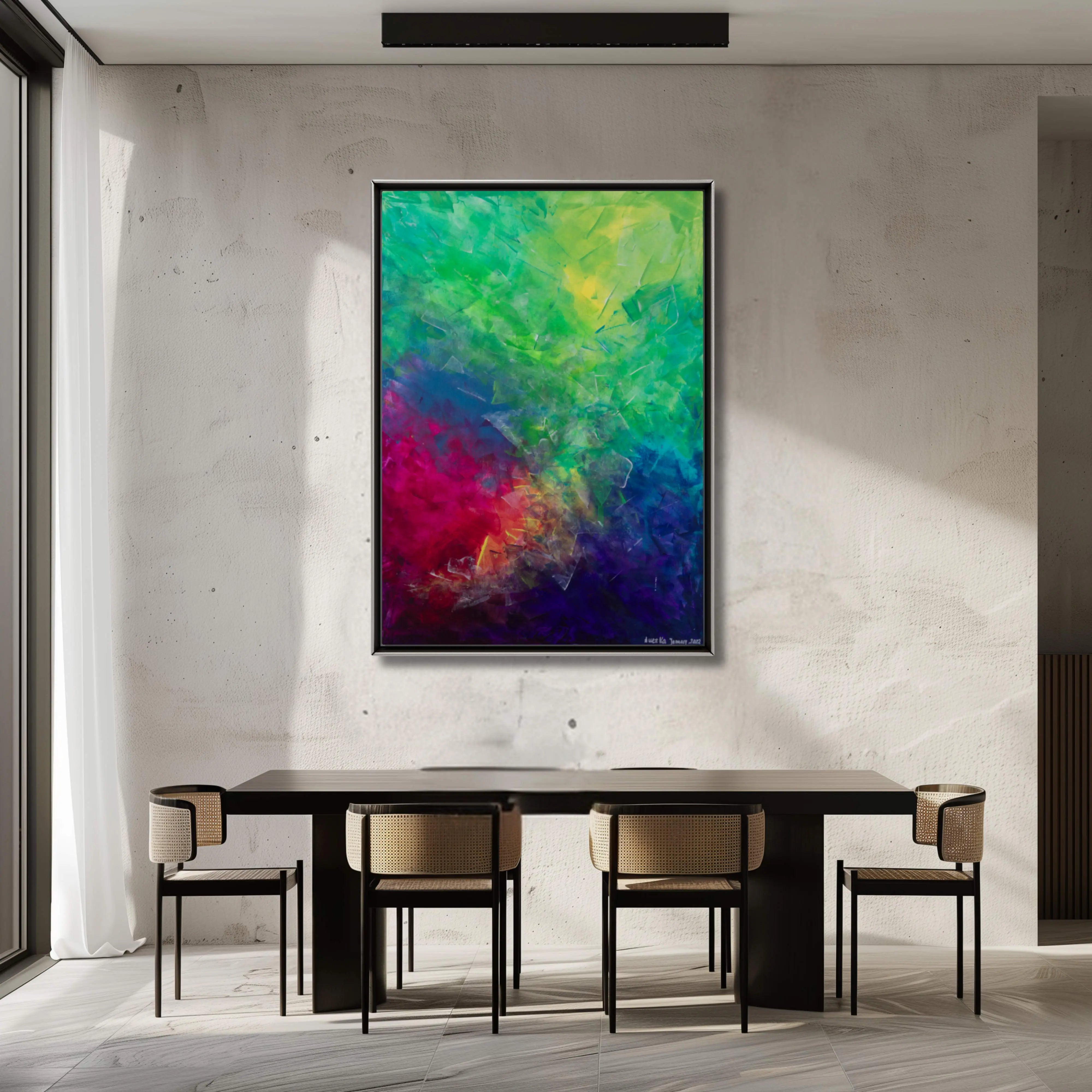 Bold abstract artwork in vivid colours | Contemporary Wall Art 