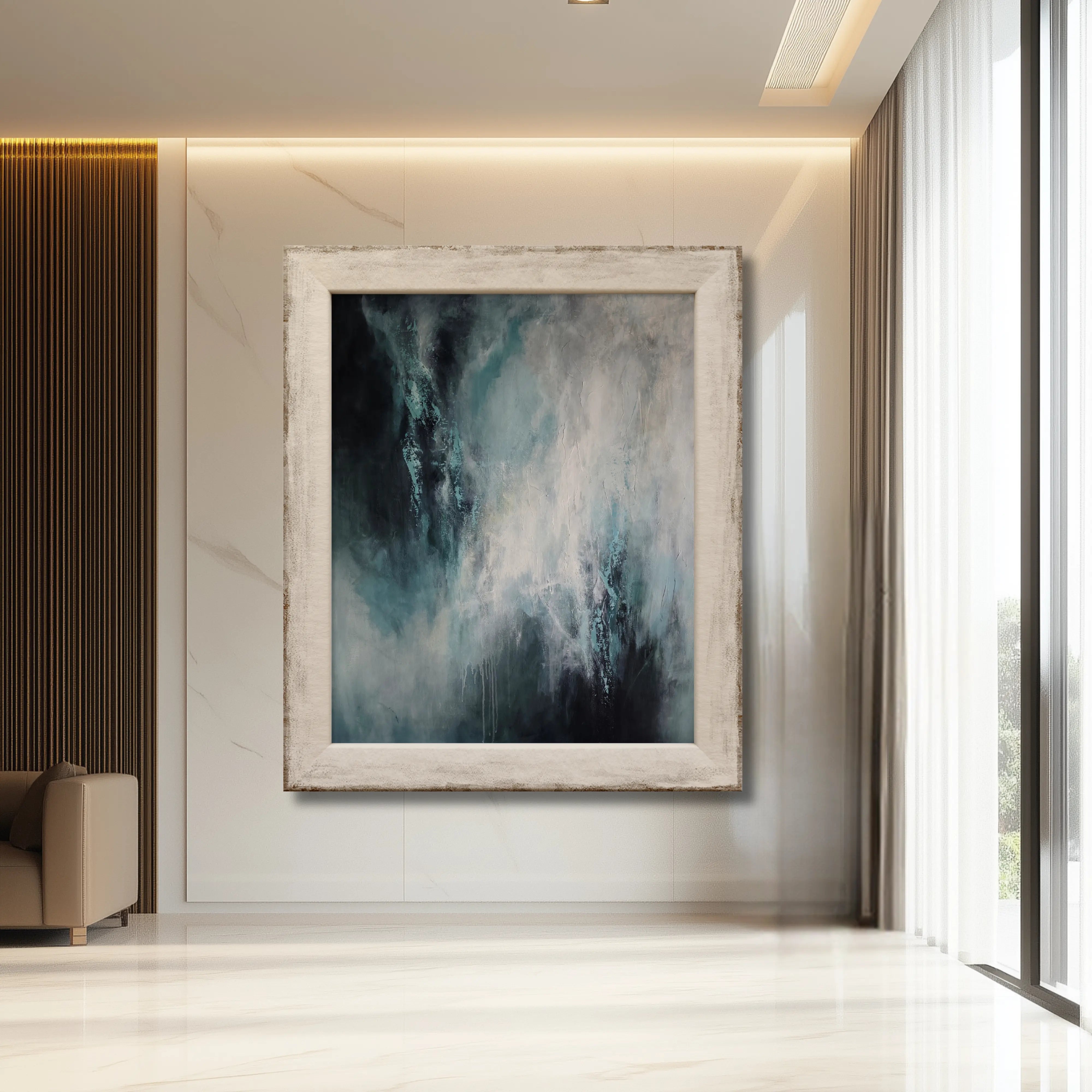 Contemporary Abstract Painting for Modern Living Room | Luxury Wall Art