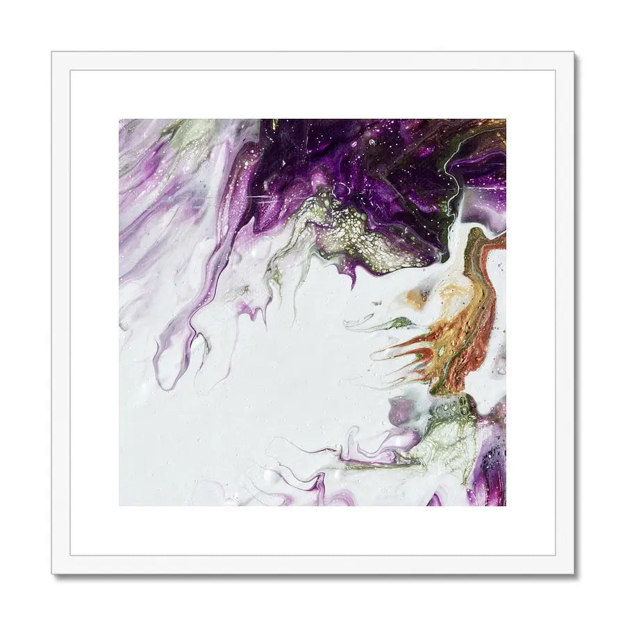 Passion Royale  - framed luxury paper print in purple