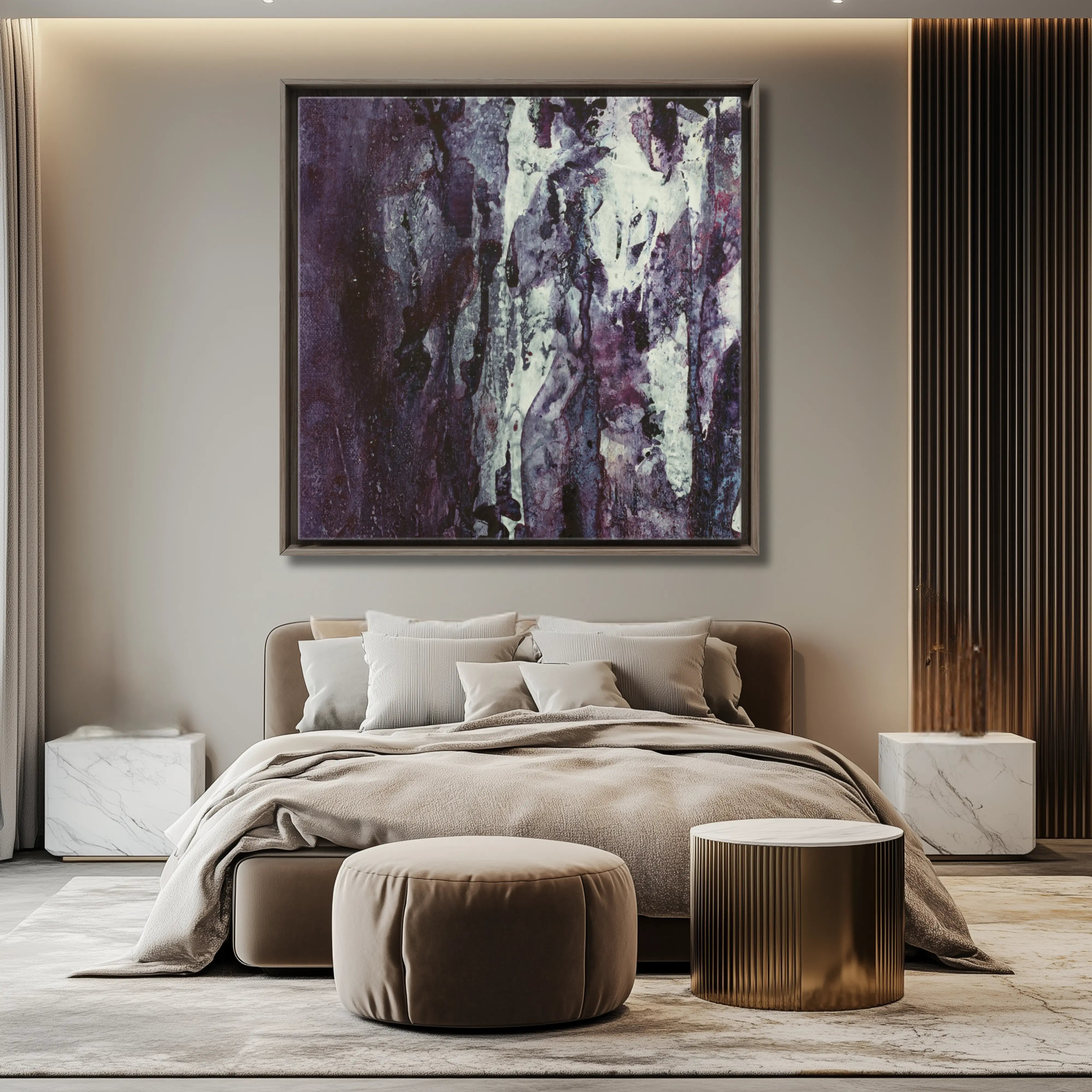 Purpurea Luxuria | Exclusive Canvas Wall Art in Purple