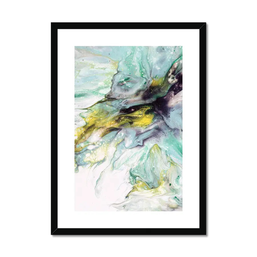 Majestic Fusion - fine art print in turqouise