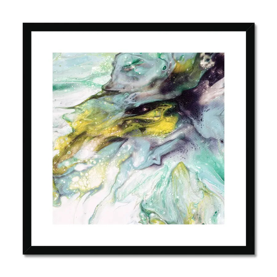 Majestic Fusion - fine art print in turqouise