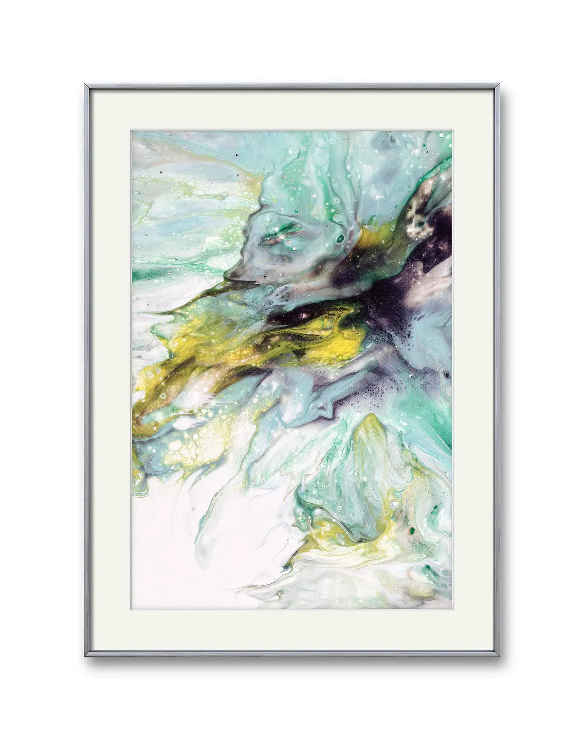 Majestic Fusion - fine art print in turqouise