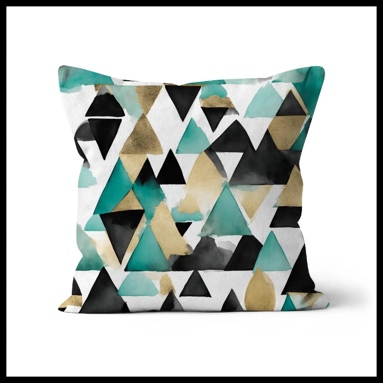 City Lights - Nordic style throw cushion in teal