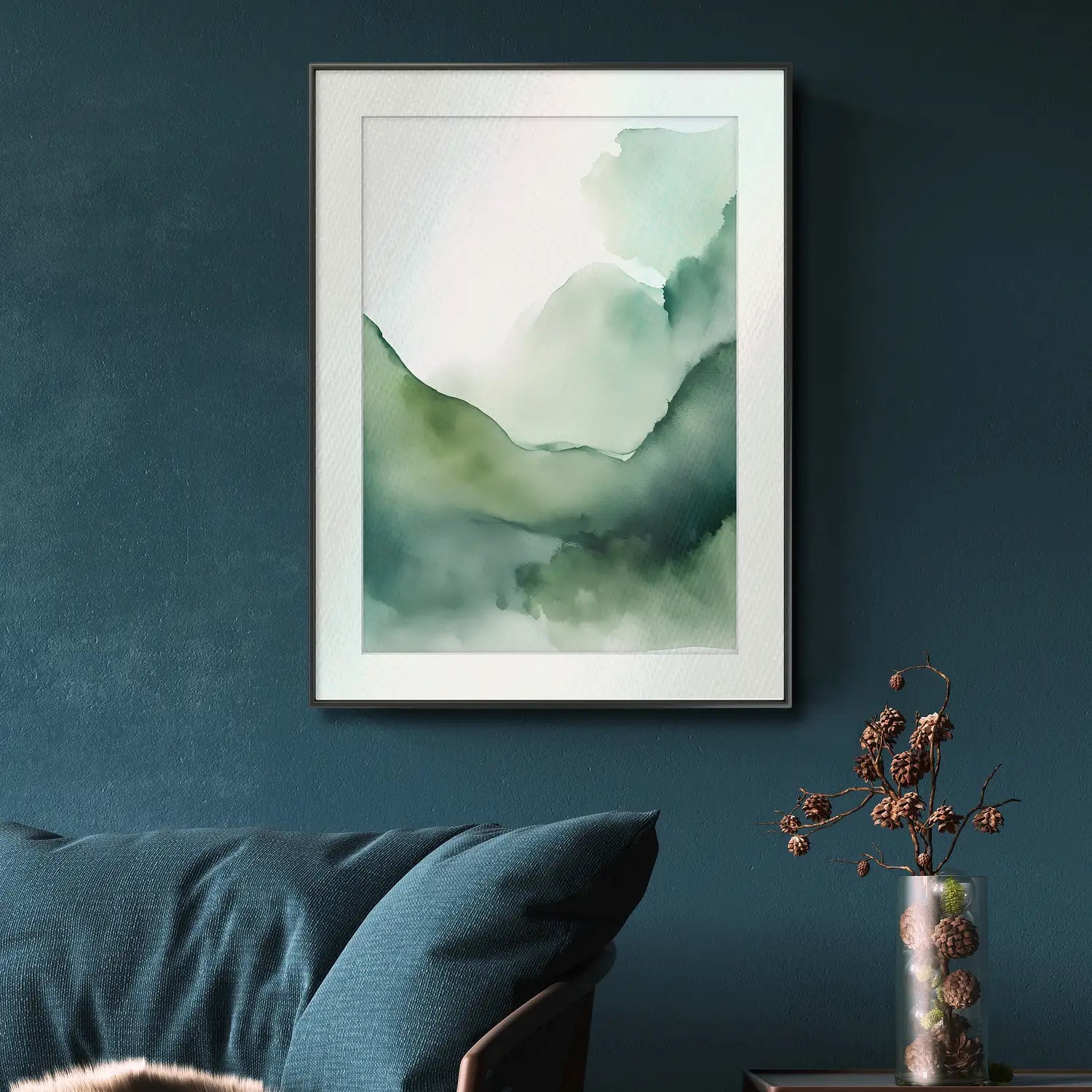 Forest Retreat - Fine Art Print in Luxurious Green Tones