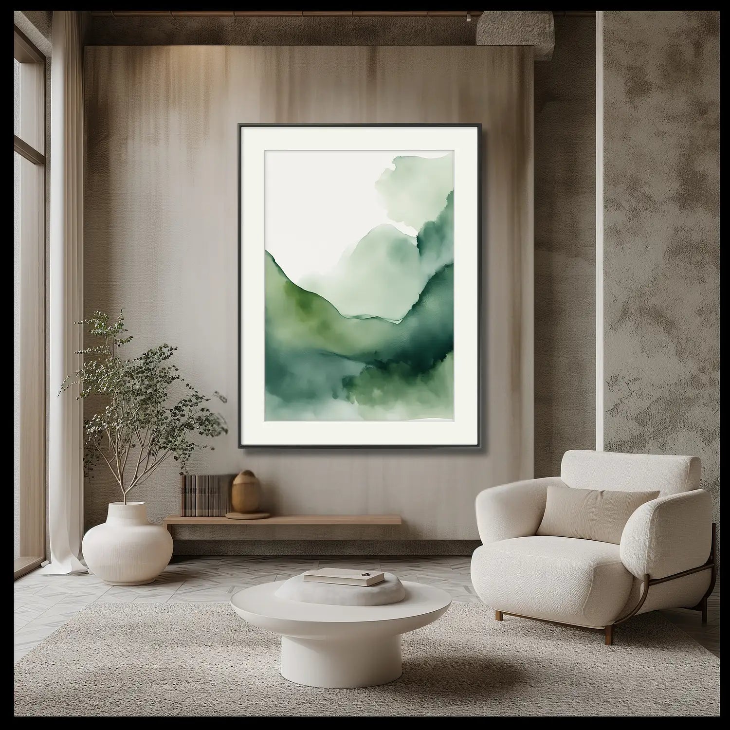 Forest Retreat - Fine Art Print in Luxurious Green Tones