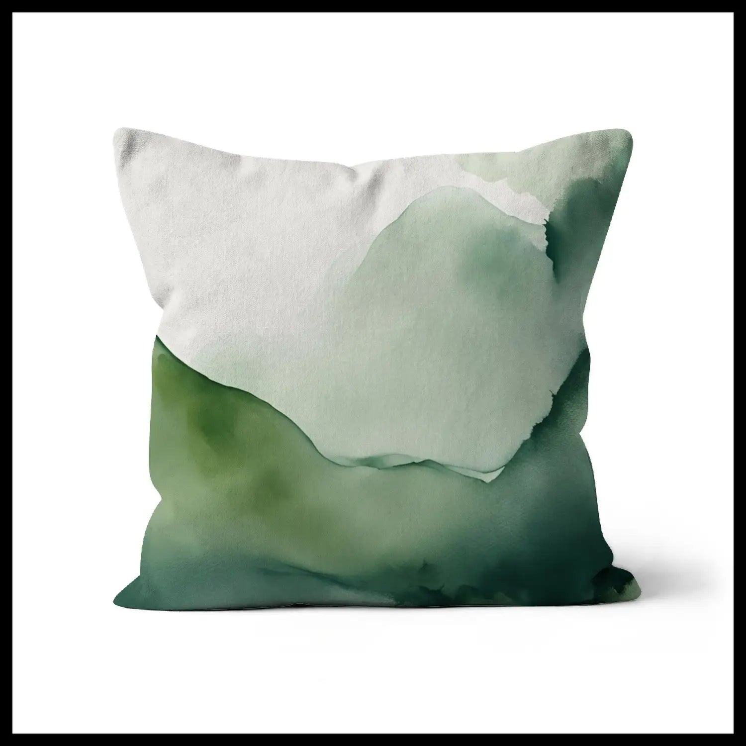 Forest Retreat - Bespoke Throw Pillow in Green