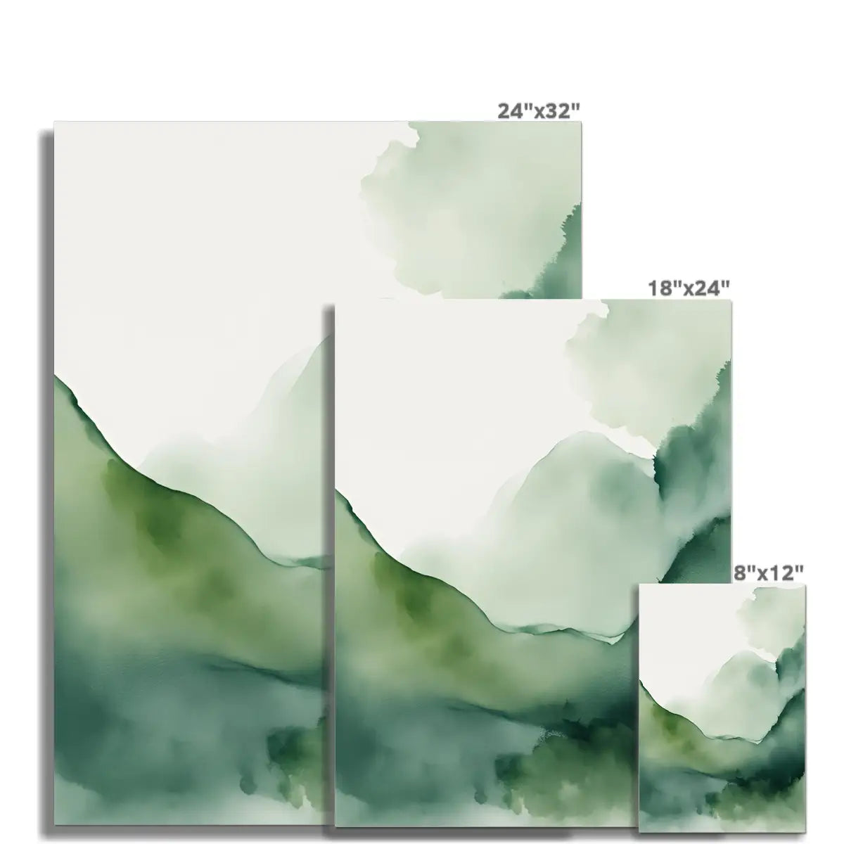 Forest Retreat - Fine Art Print in Luxurious Green Tones