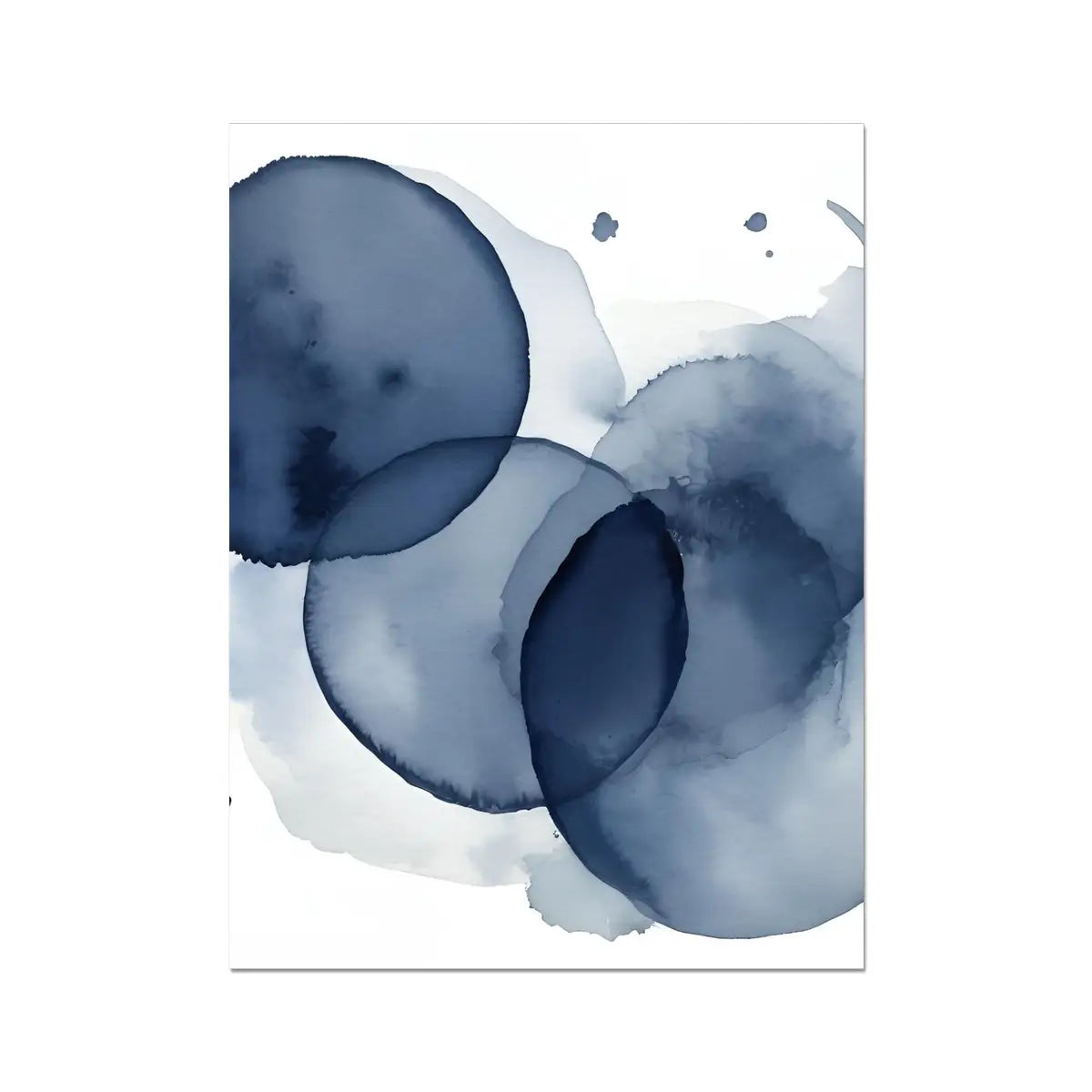 Indigo Love - Minimalist Fine Art Print for Modern Bedroom