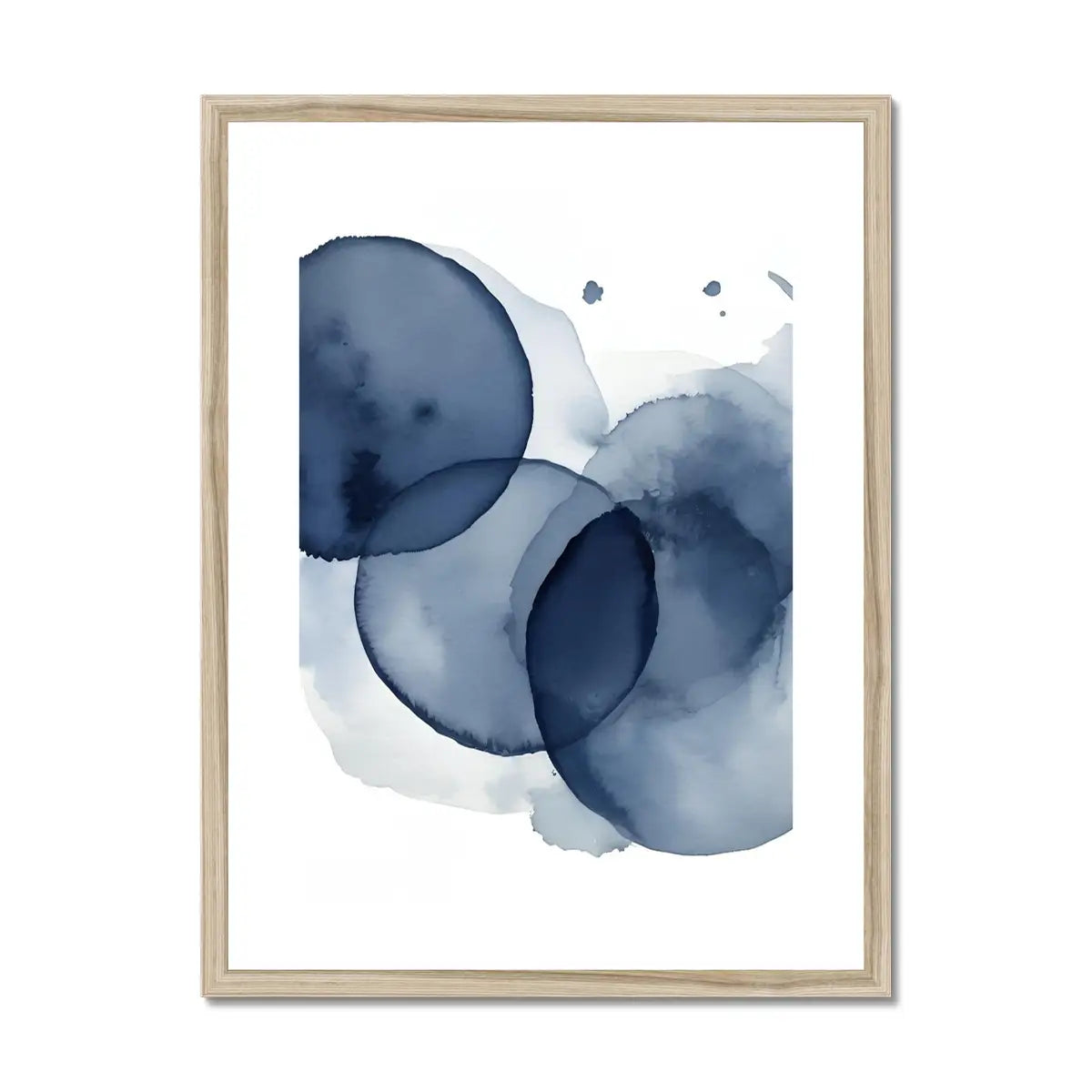 Indigo Love - Minimalist Fine Art Print for Modern Bedroom