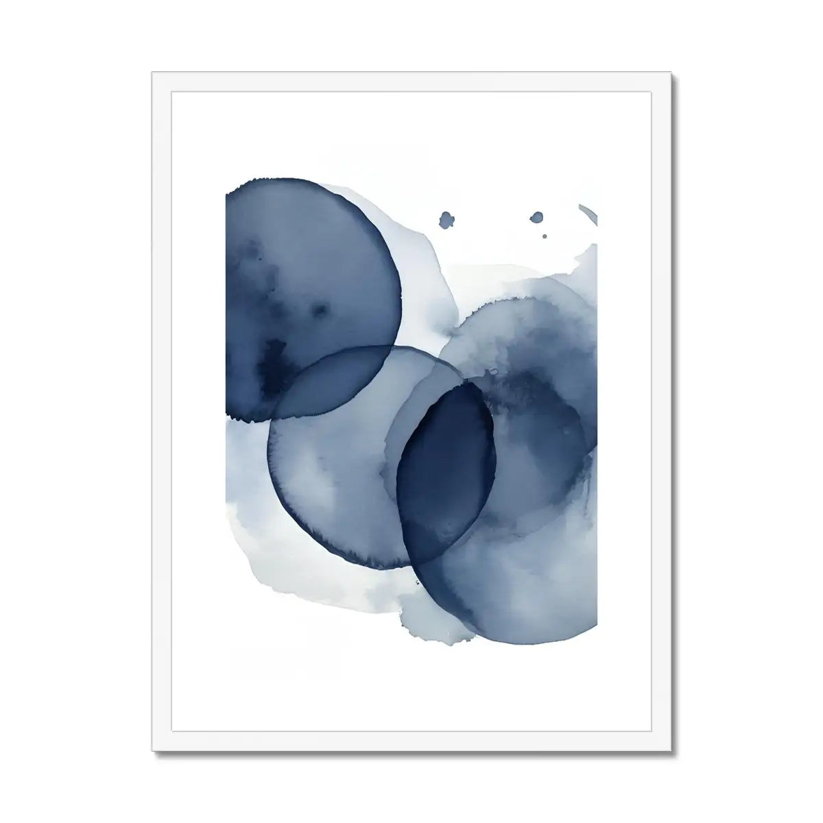 Indigo Love - Minimalist Fine Art Print for Modern Bedroom