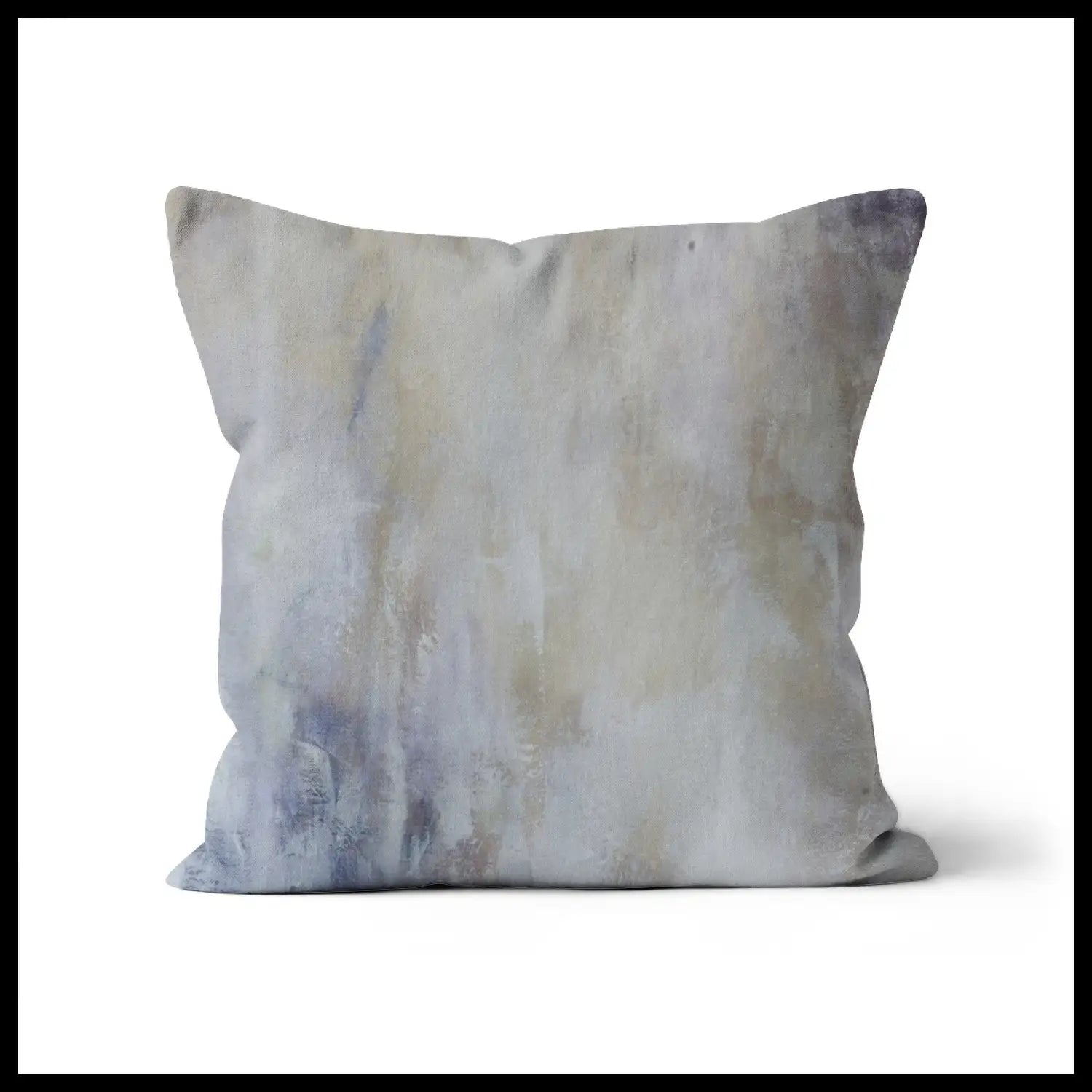 Ivory Posh - Hand-crafted Minimalist Decorative Throw Pillow in Ivory