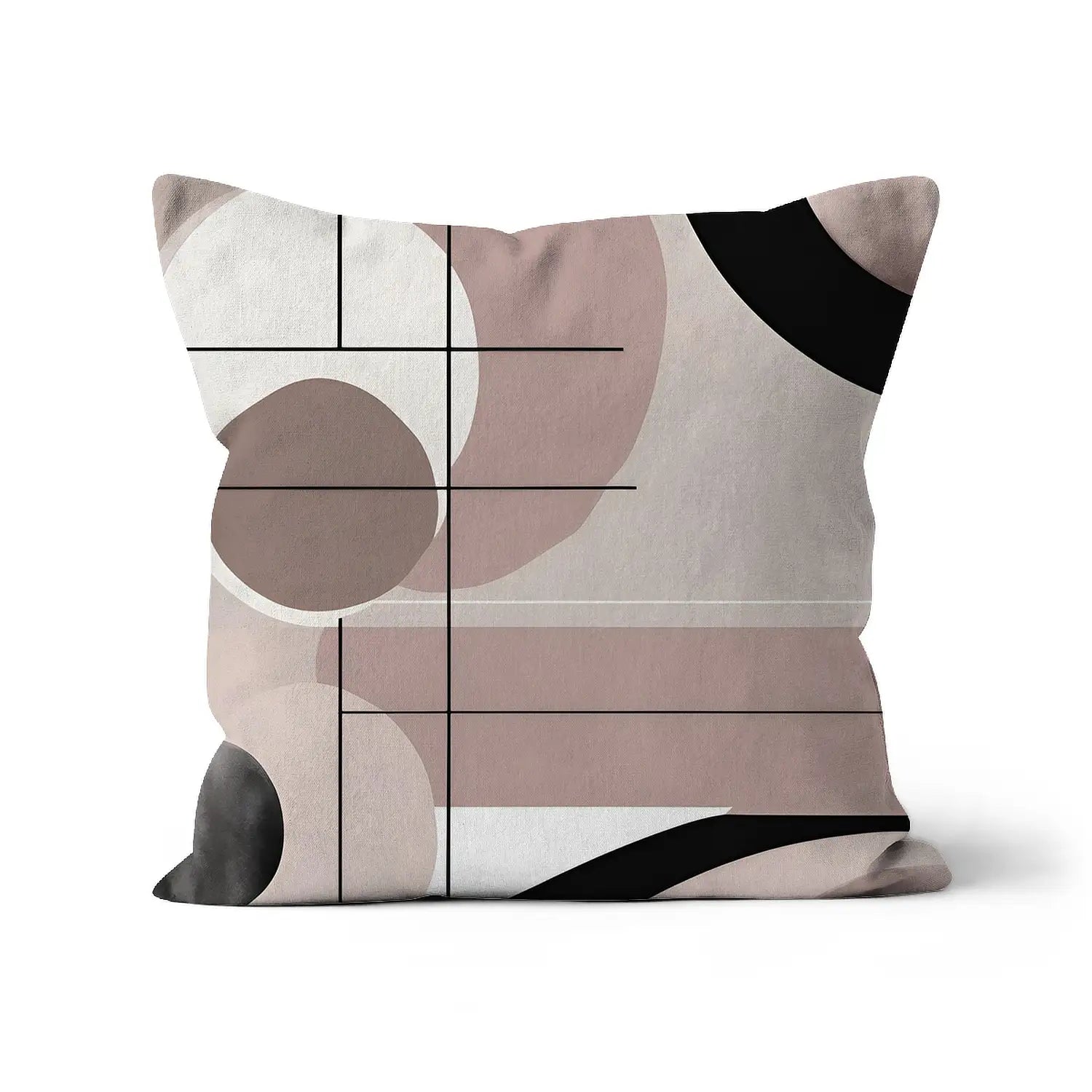 Luxurious Depths: Handmade geometric style throw cushion