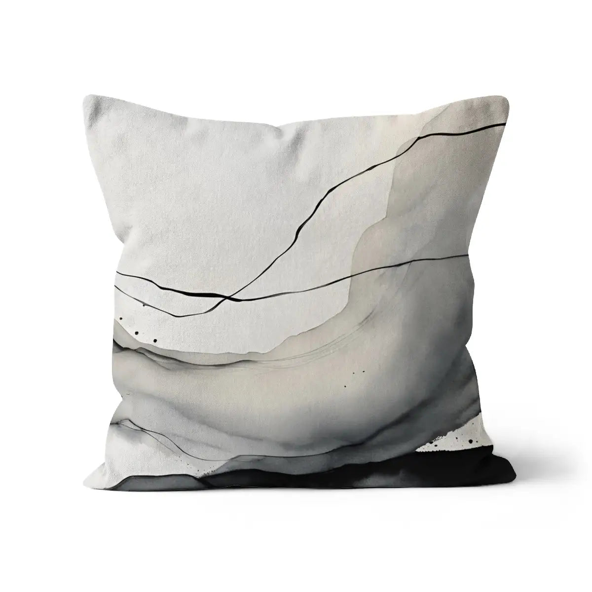 Minimalist Muse - Bespoke Black and White Cushion