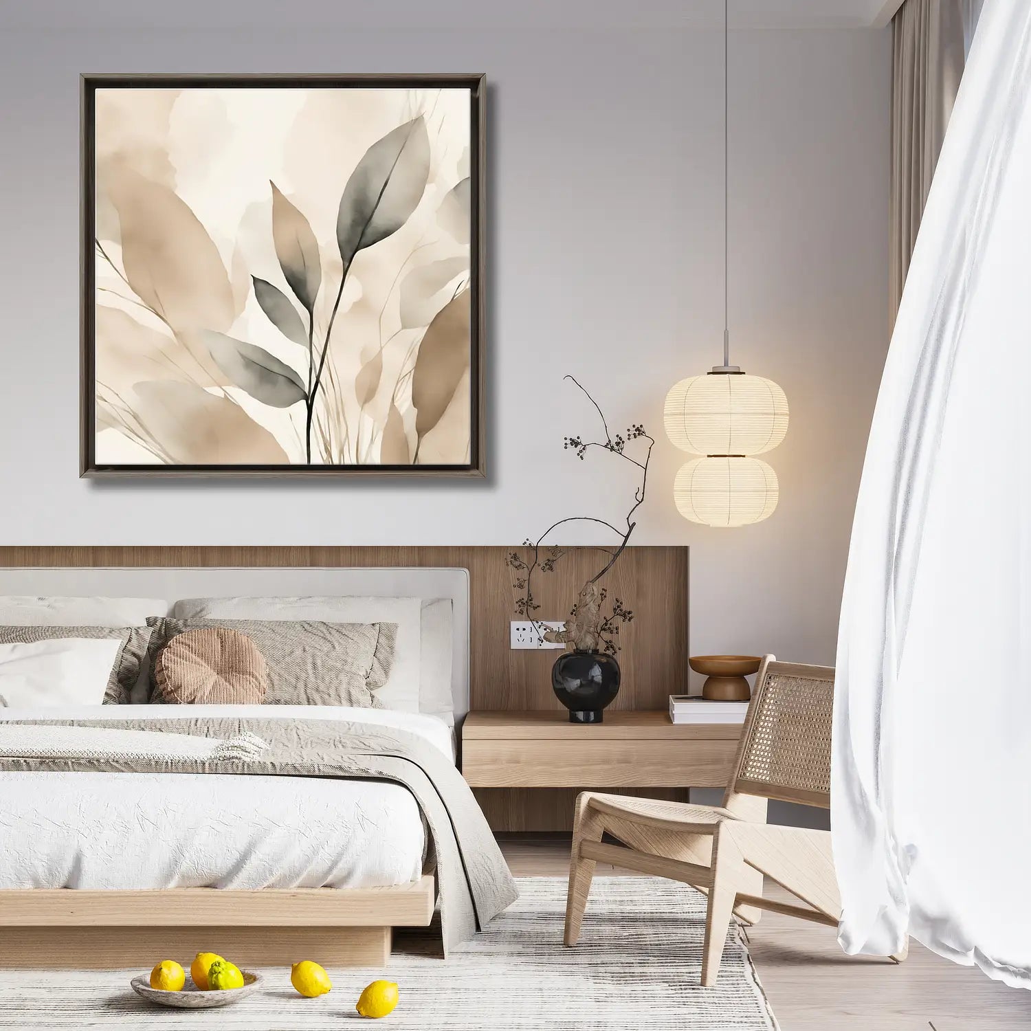 Morning Light - Flower canvas wall art