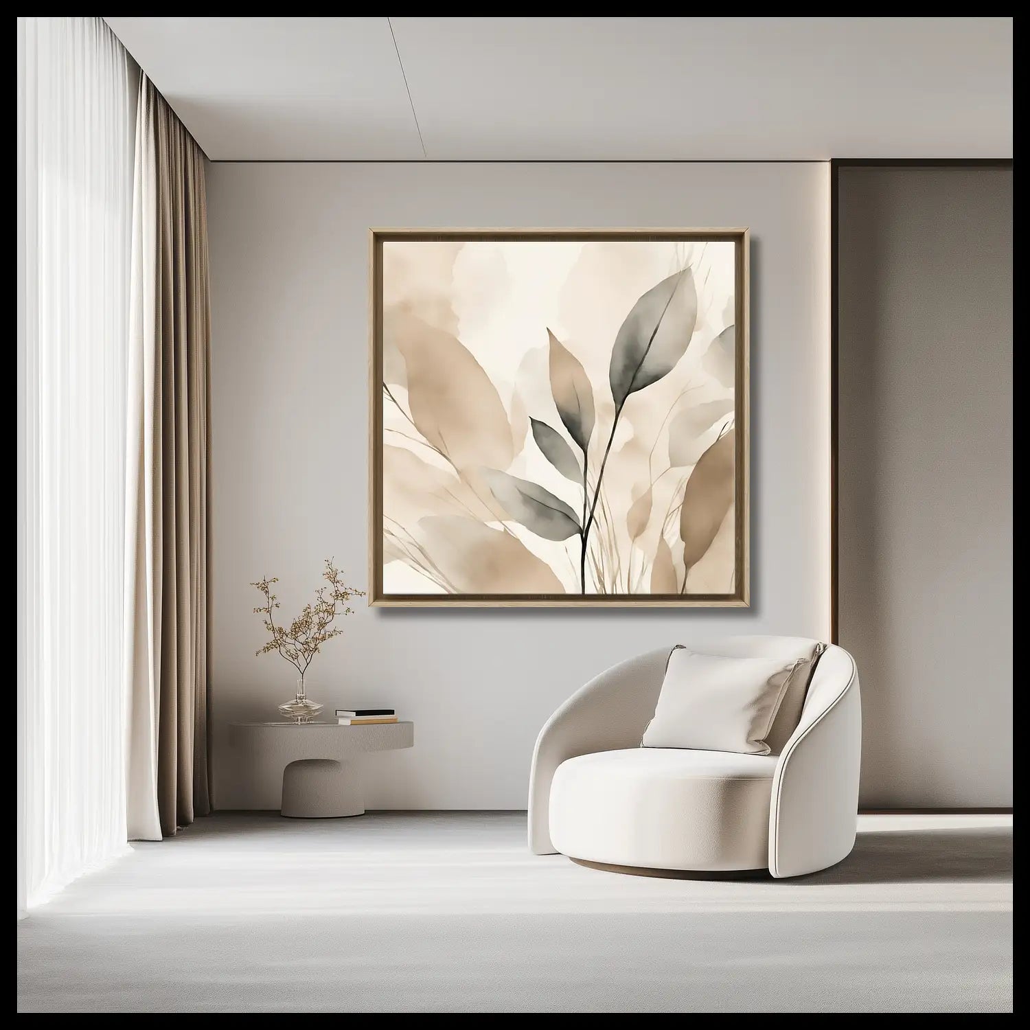 Morning Light - Flower canvas wall art