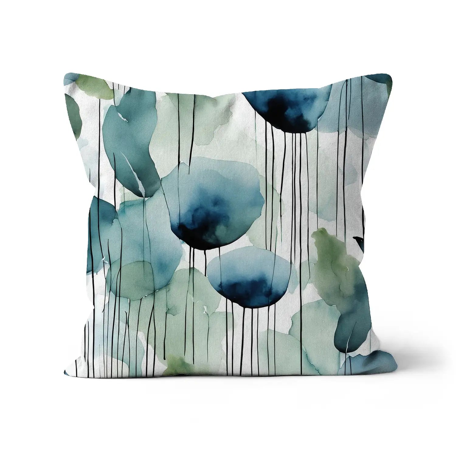 Muted Bloom - botannical minimalist style throw cushion