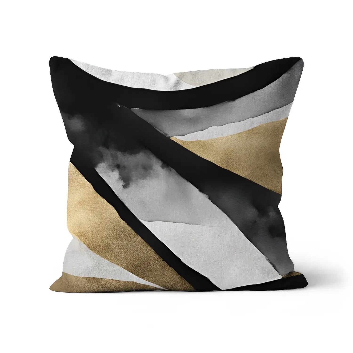 Nocturne Luxe Nordic style cushion in black and gold