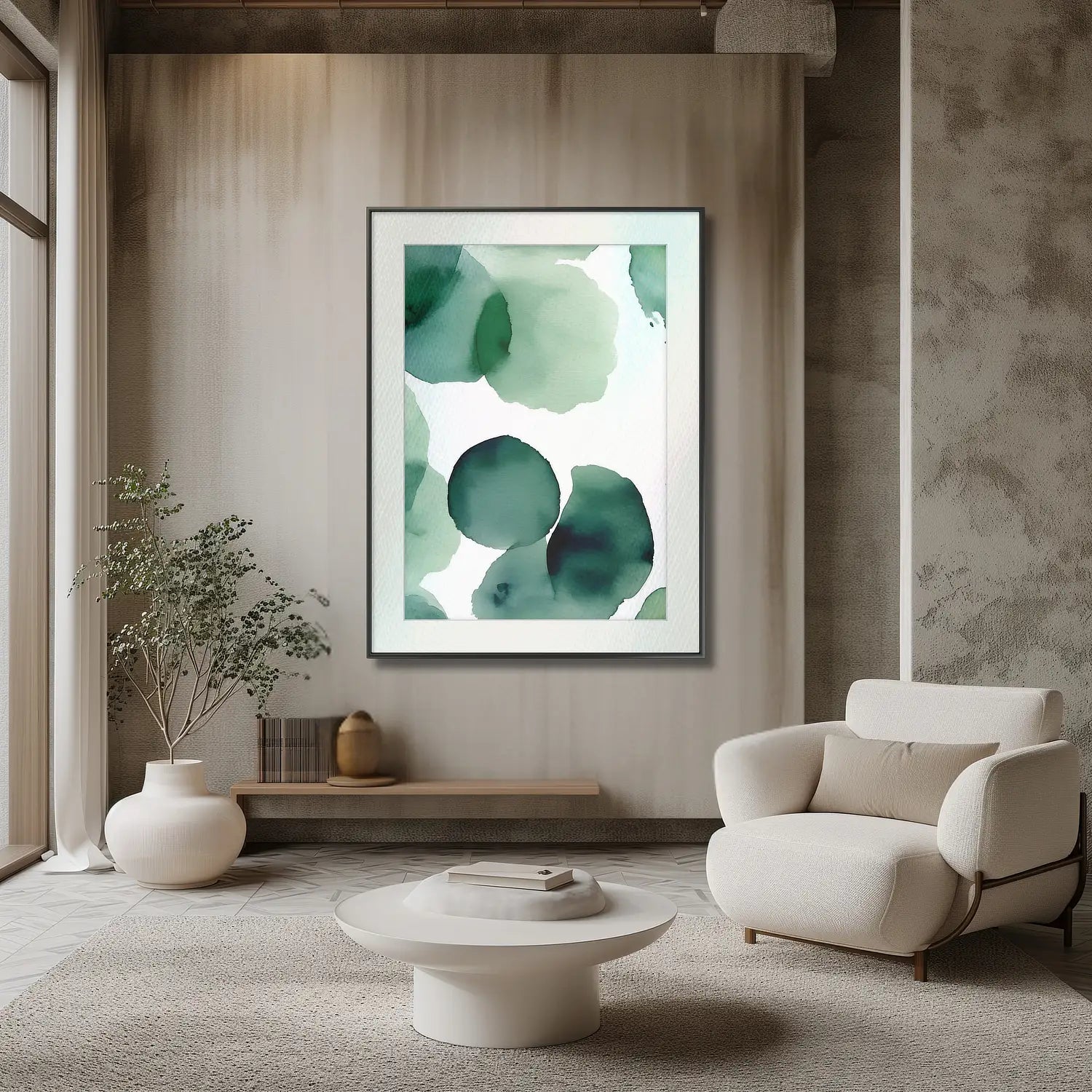 Organic Charm - Abstract Fine Art Print in Lush Green