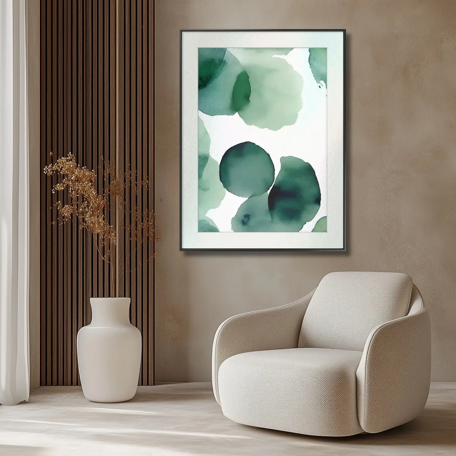 Organic Charm - Abstract Fine Art Print in Lush Green