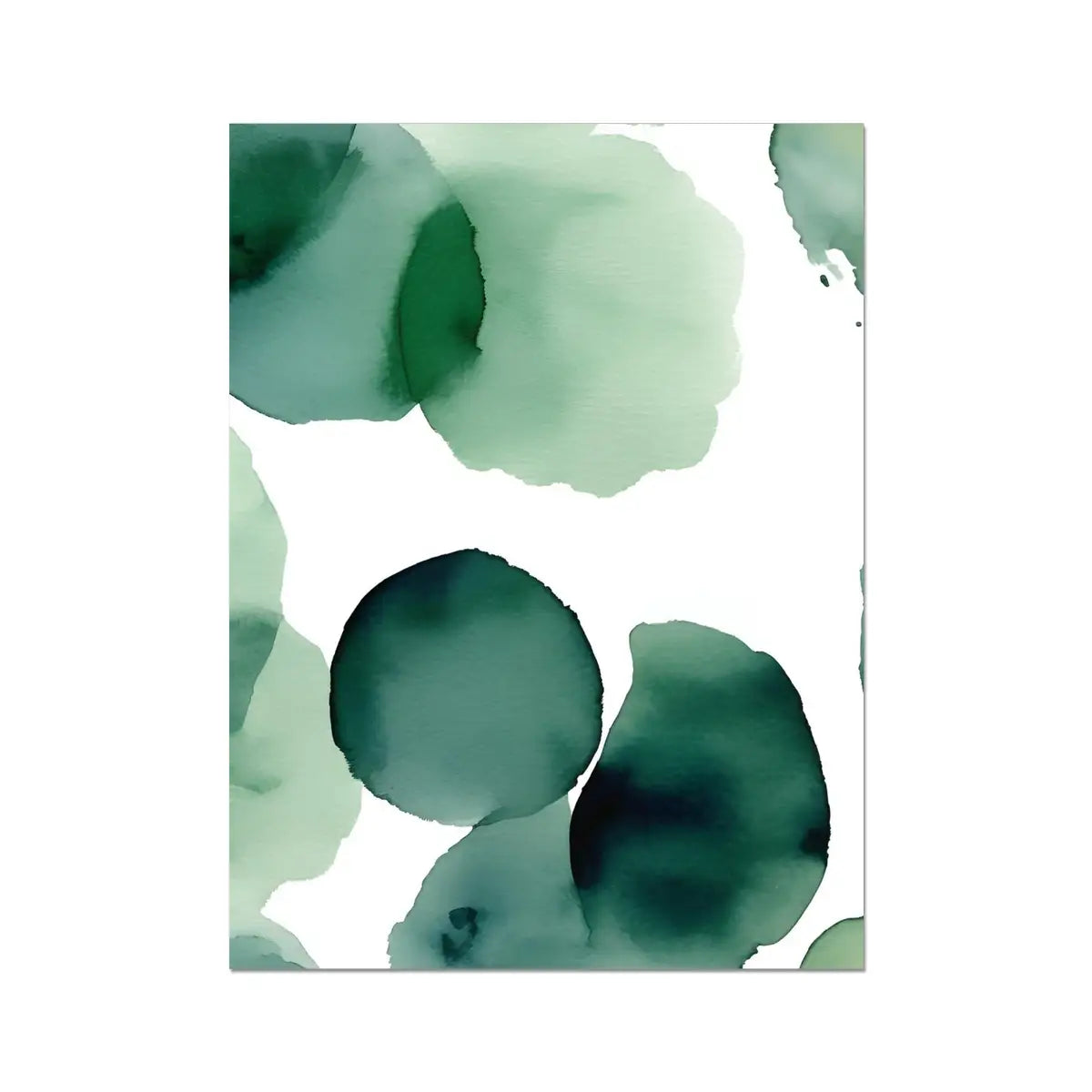 Organic Charm - Abstract Fine Art Print in Lush Green