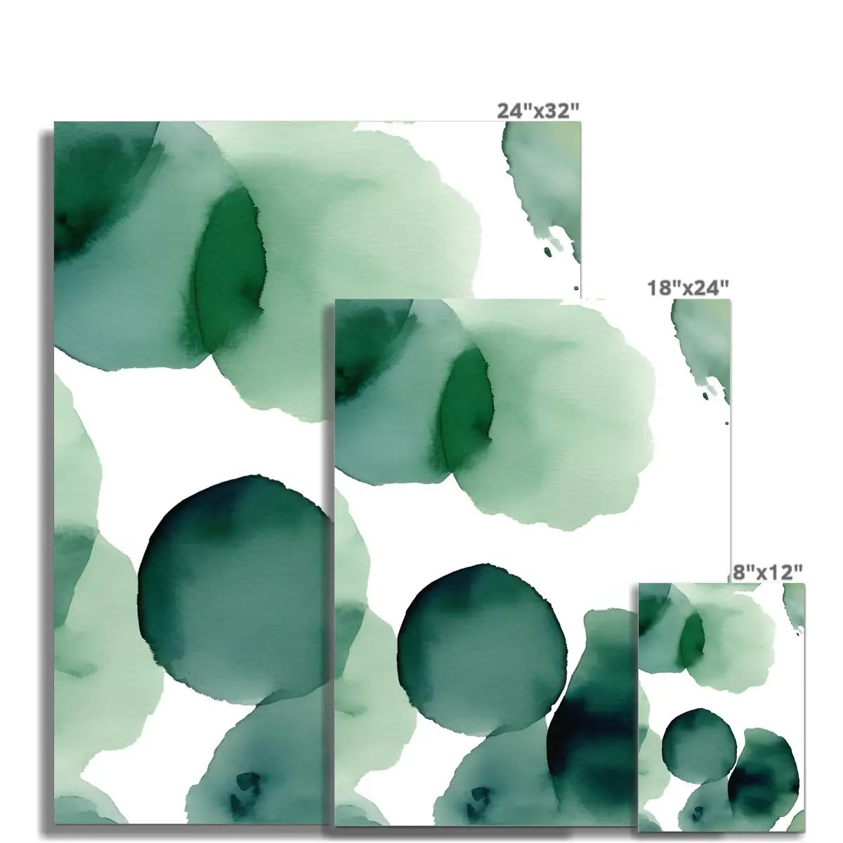 Organic Charm - Abstract Fine Art Print in Lush Green