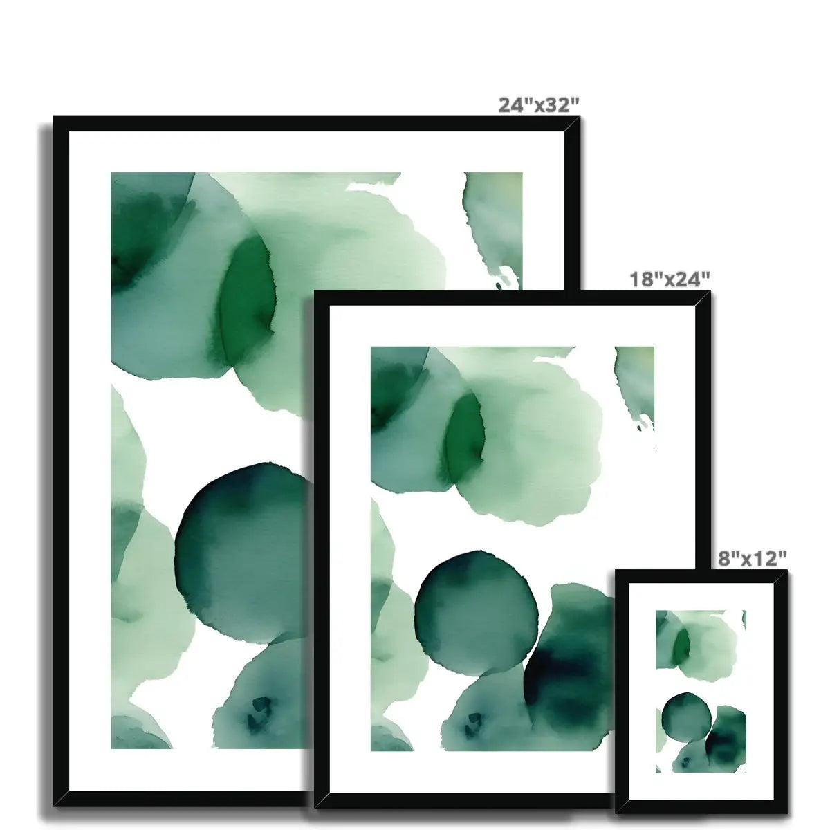 Organic Charm - Abstract Fine Art Print in Lush Green