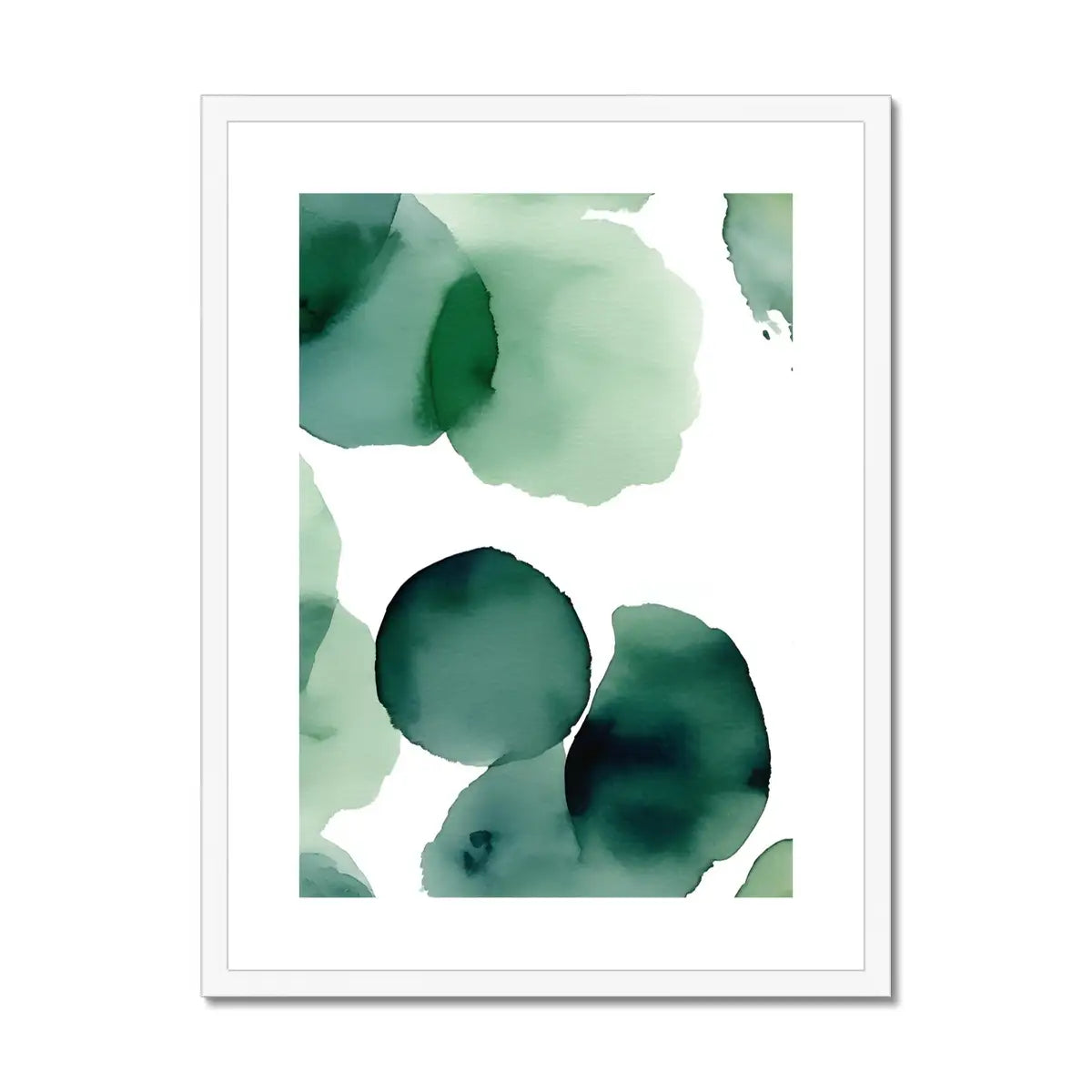 Organic Charm - Abstract Fine Art Print in Lush Green