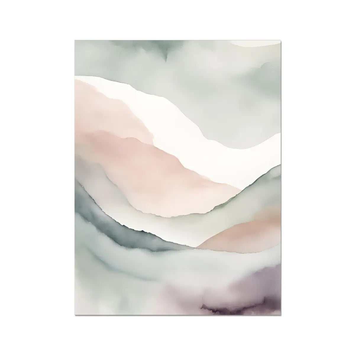 Palette of Peace: Bespoke Fine Art Print for Elegant Bedroom