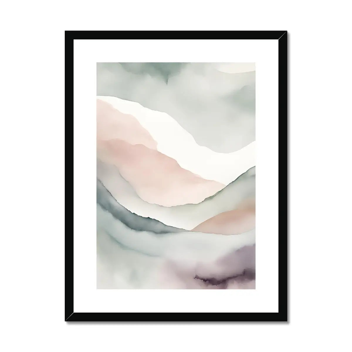 Palette of Peace: Bespoke Fine Art Print for Elegant Bedroom