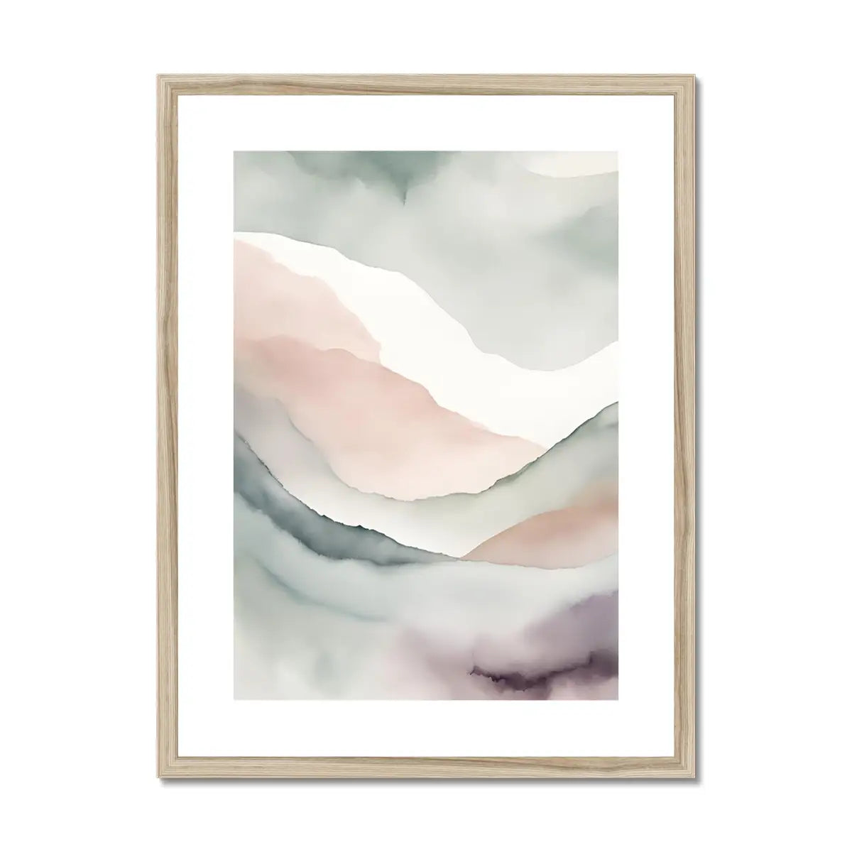 Palette of Peace: Bespoke Fine Art Print for Elegant Bedroom