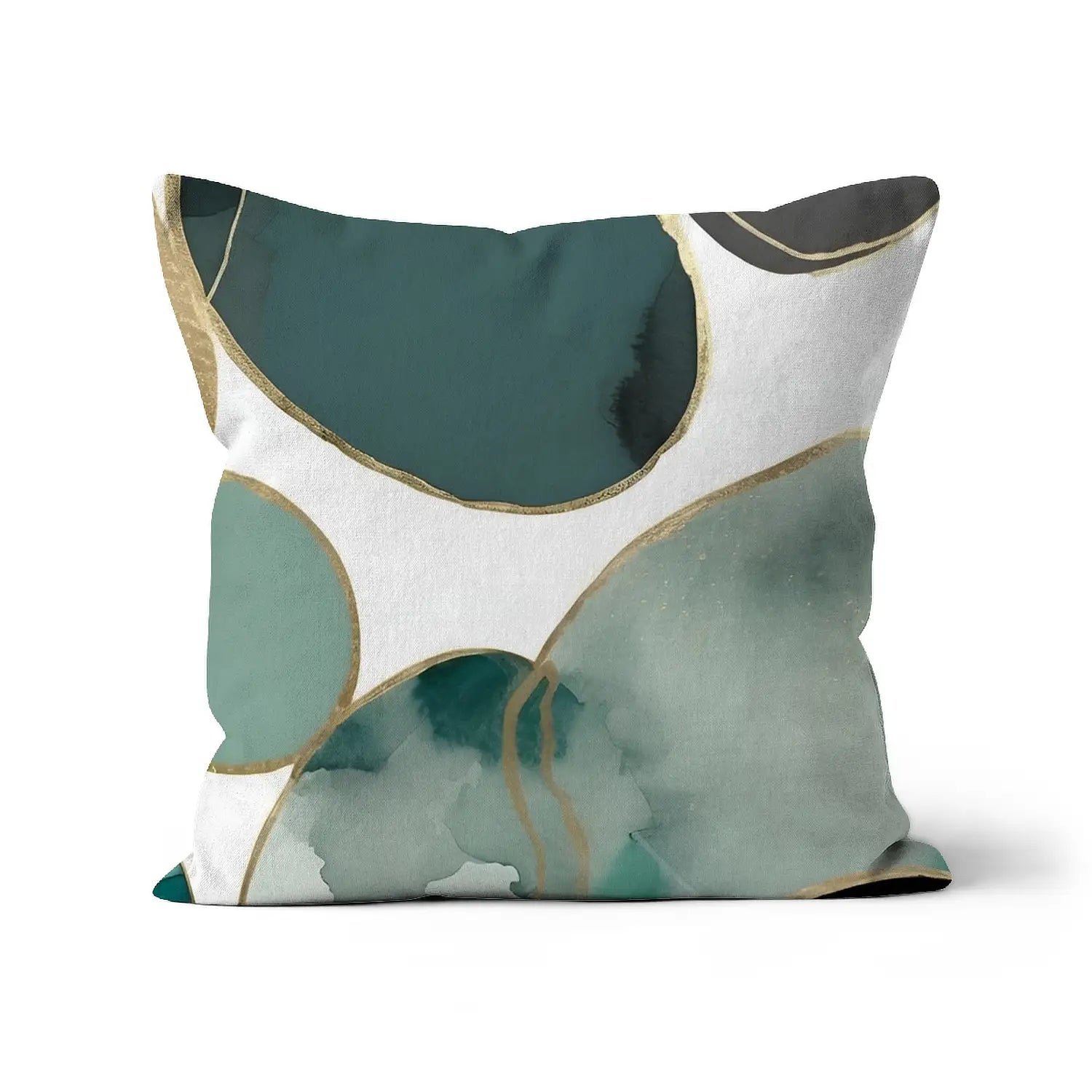 Teal Elegance - handmade decorative coastal style throw pillow