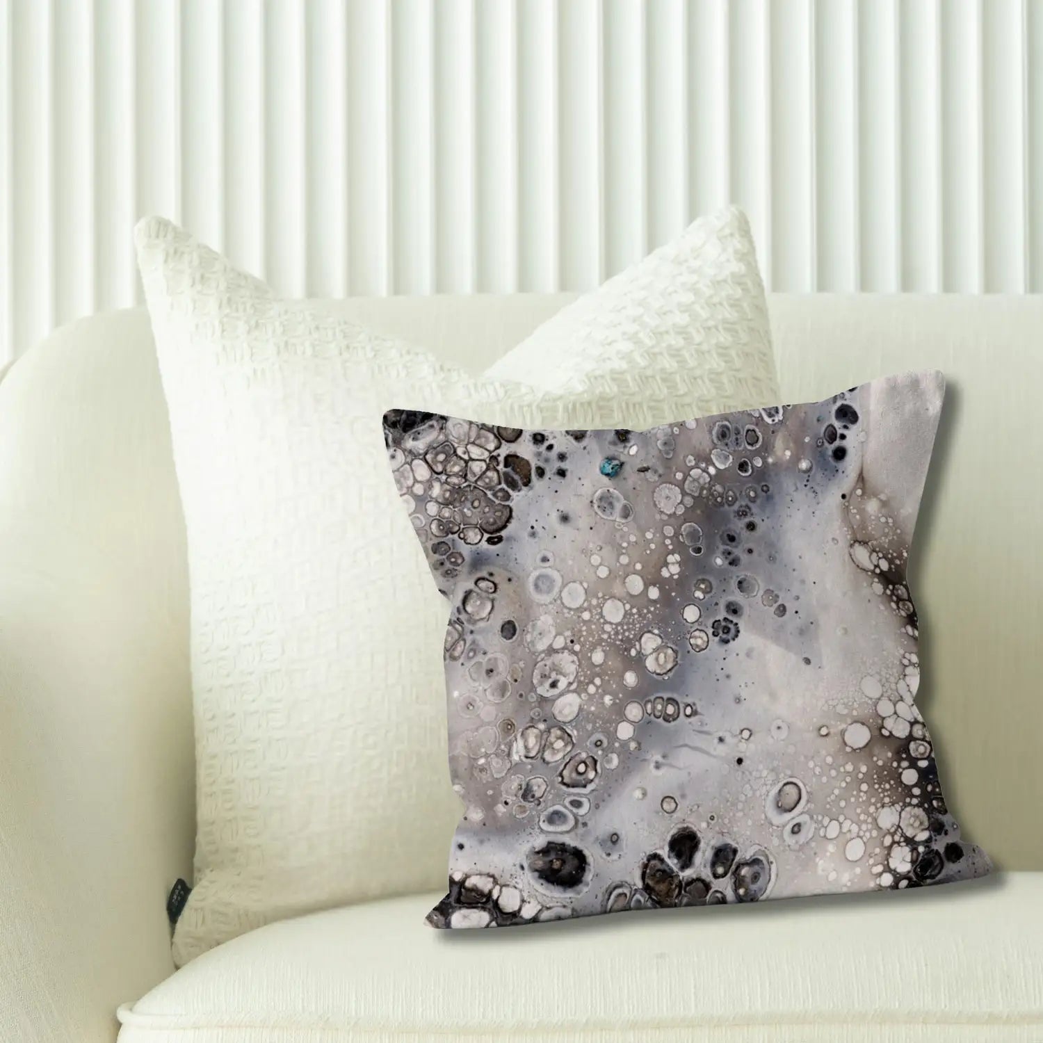 Pure Simplicity Nordic style cushion in black and white