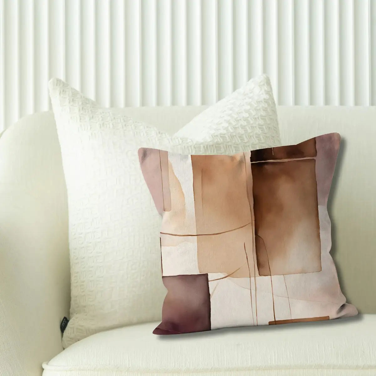 Quiet Reflection - Bespoke Cushion in Earthy Tones