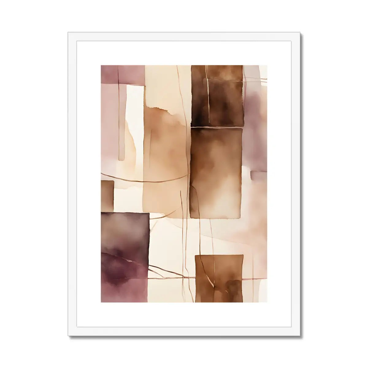 Quiet Reflection - Art Print in Earthy Tones