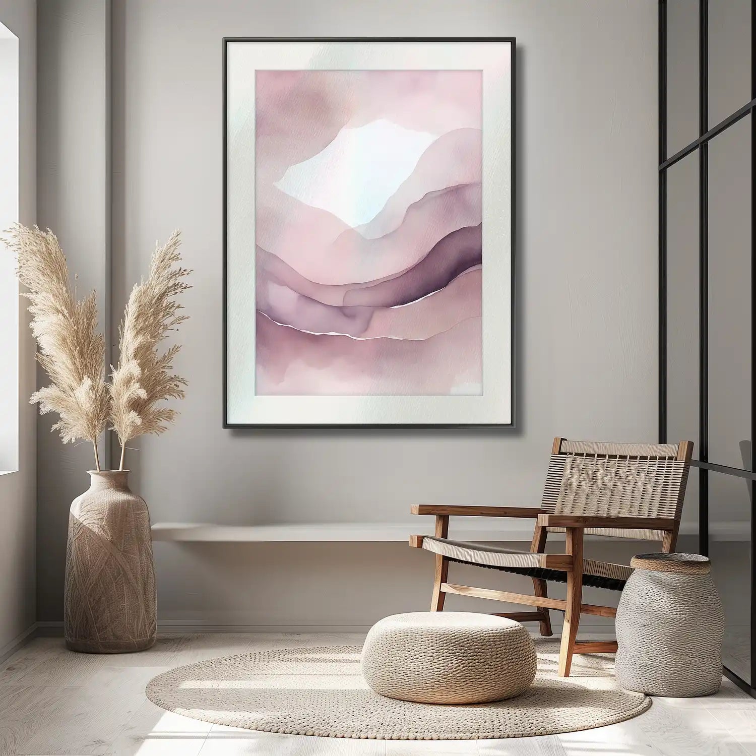 Romantic Whispers - Fine Art Print in Blush and Purple