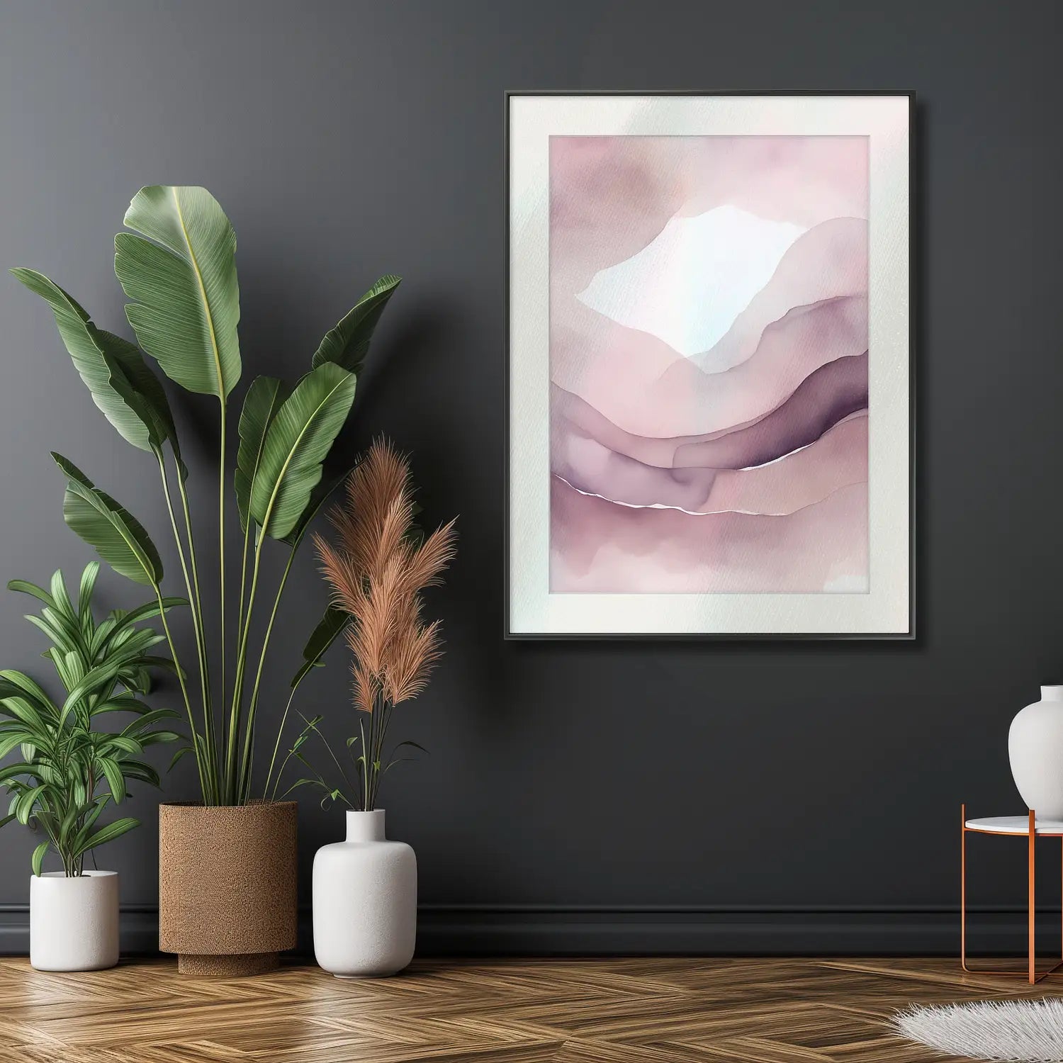 Romantic Whispers - Fine Art Print in Blush and Purple