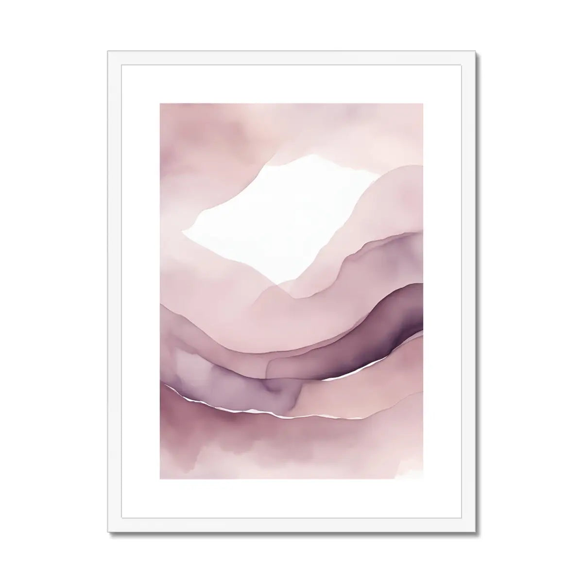 Romantic Whispers - Fine Art Print in Blush and Purple