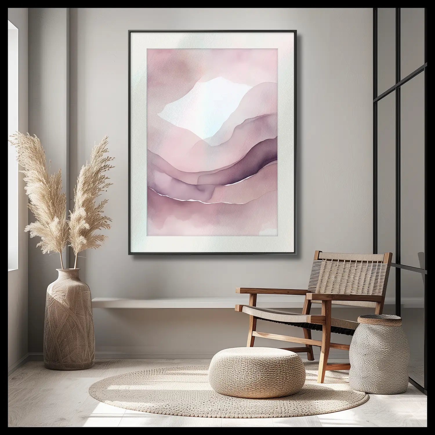 Romantic Whispers - Fine Art Print in Blush and Purple