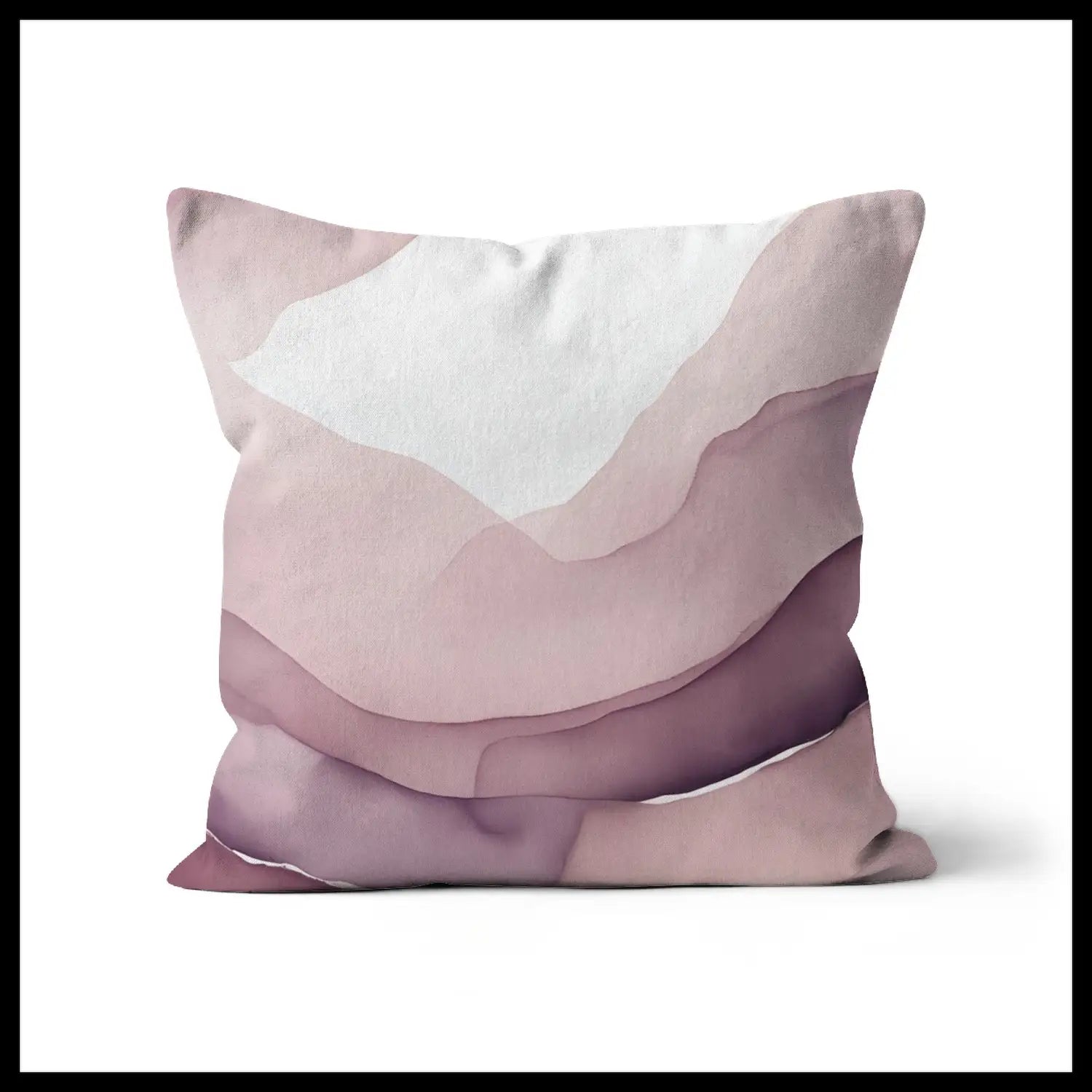 Romantic Whispers - Throw Pillow in Blush and Purple