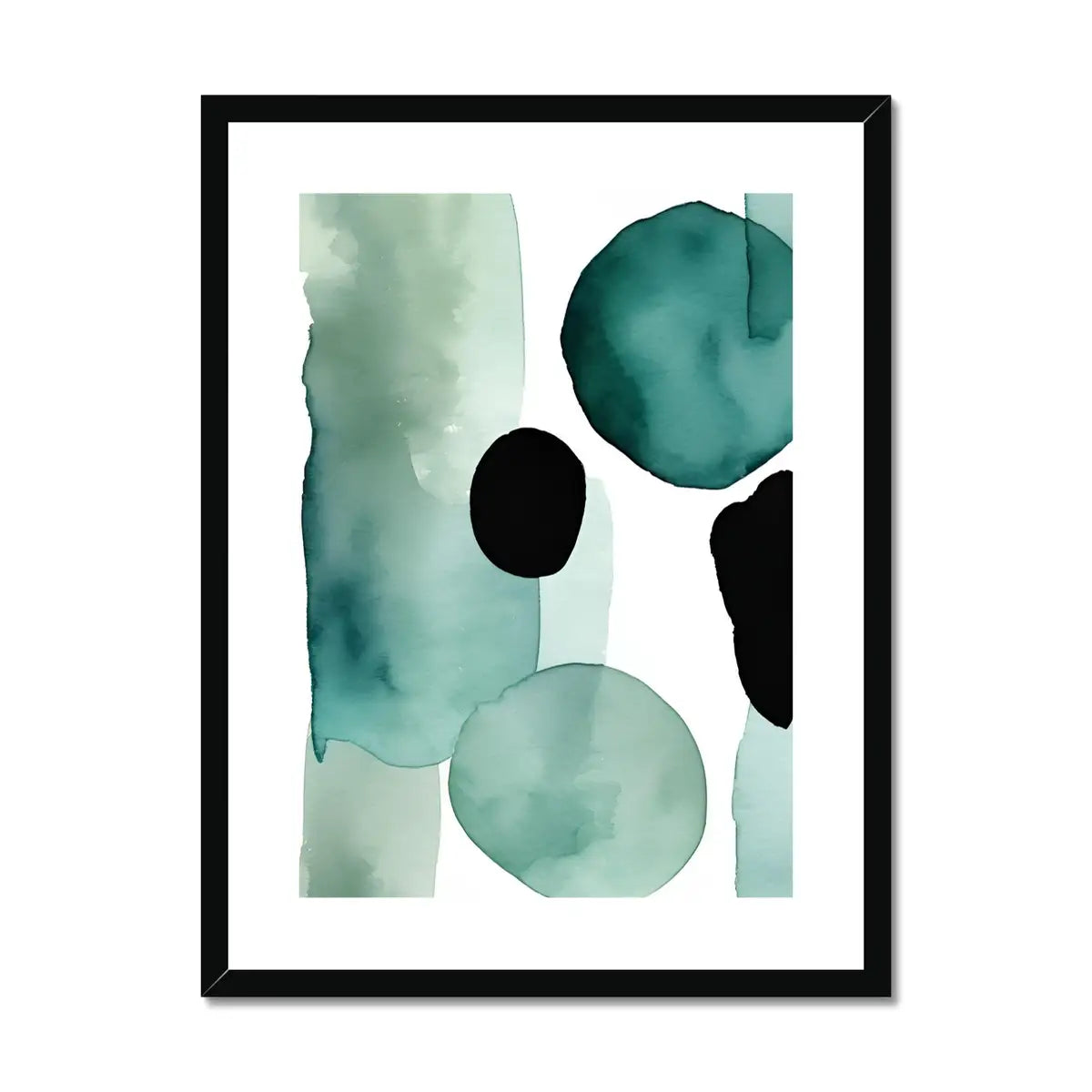 Serene Oasis - Calming Artwork in Teal and Turquoise