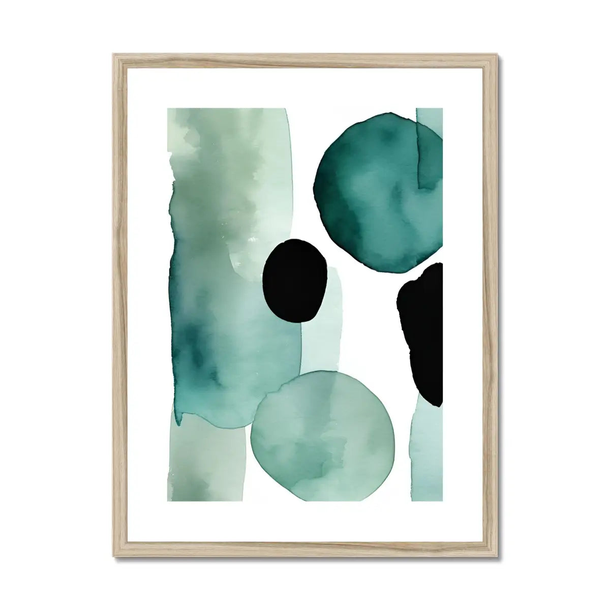 Serene Oasis - Calming Artwork in Teal and Turquoise