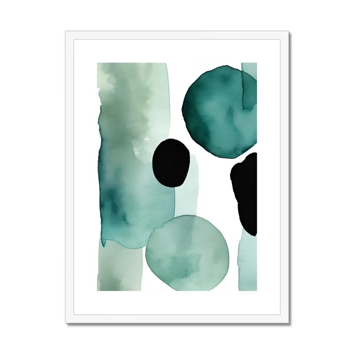 Serene Oasis - Calming Artwork in Teal and Turquoise