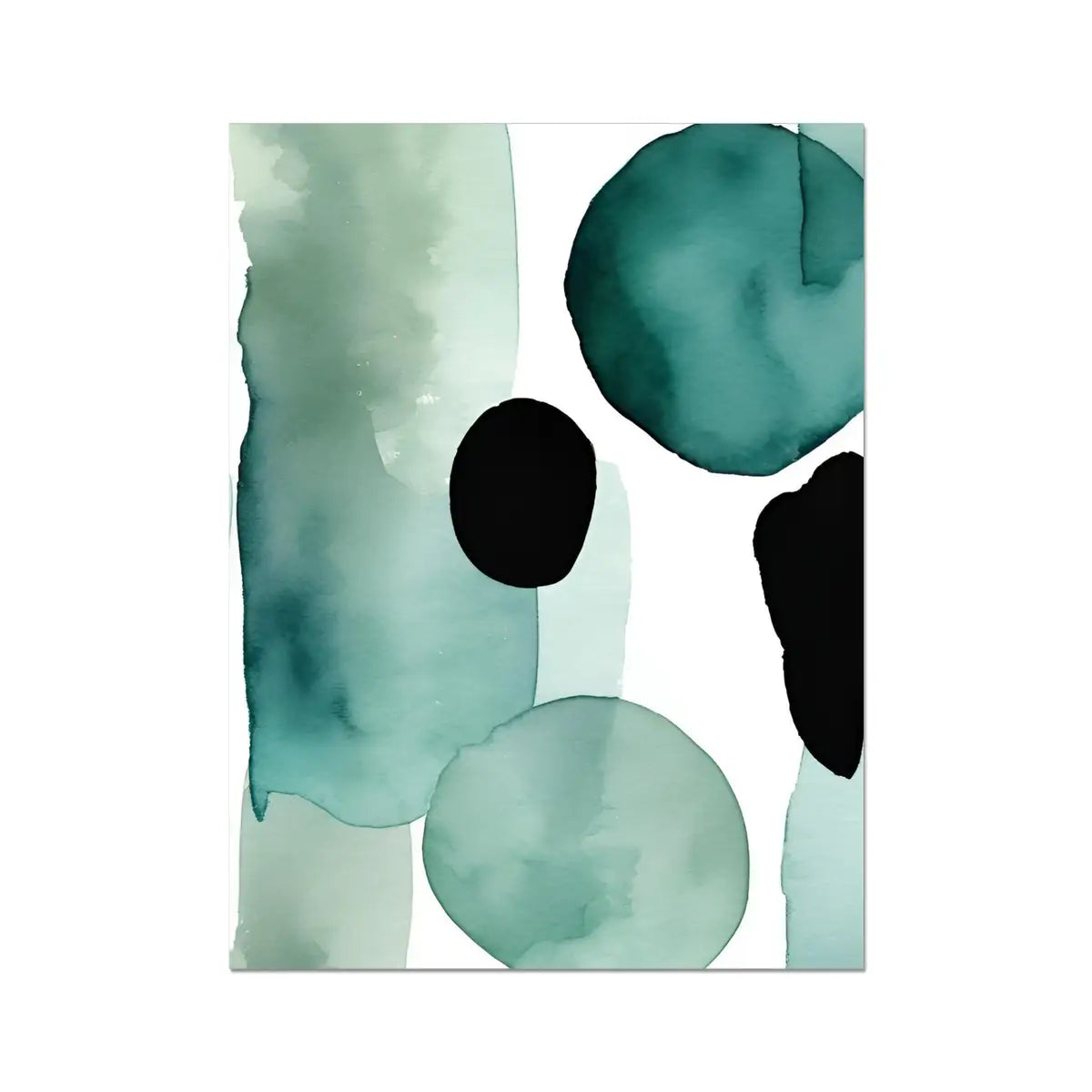 Serene Oasis - Calming Artwork in Teal and Turquoise