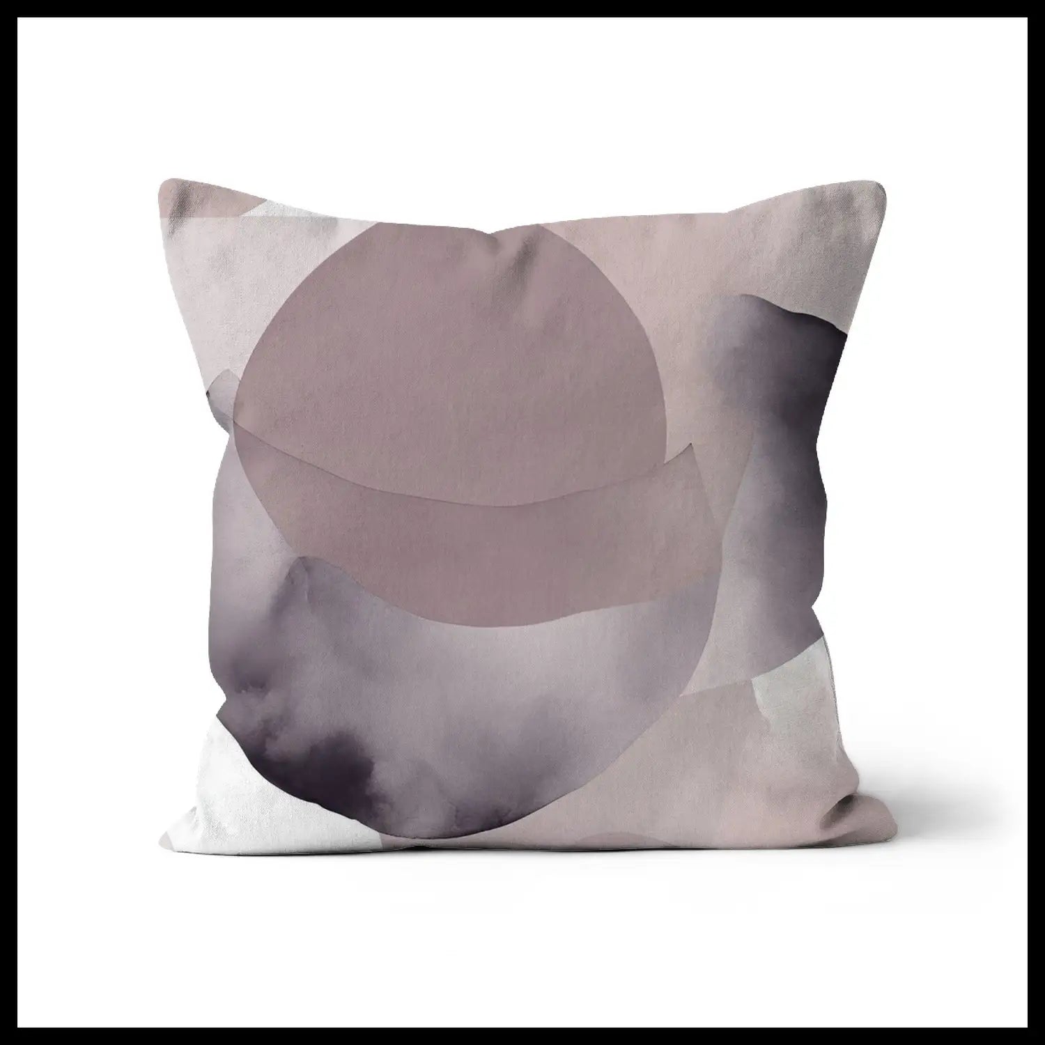 Subtle Petals - handmade Nordic abstract throw pillow