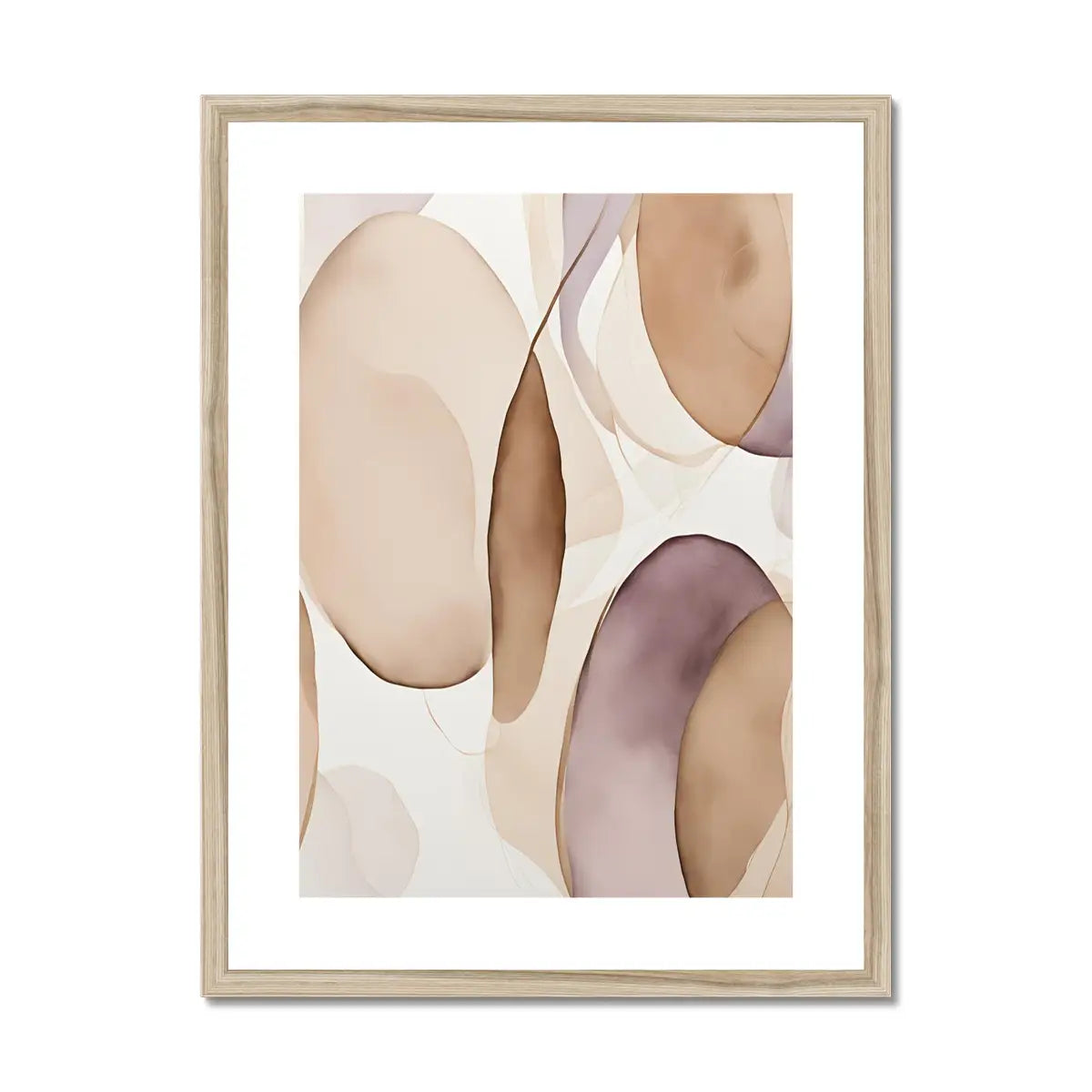 Understated Elegance - Beige and Mauve Artwork