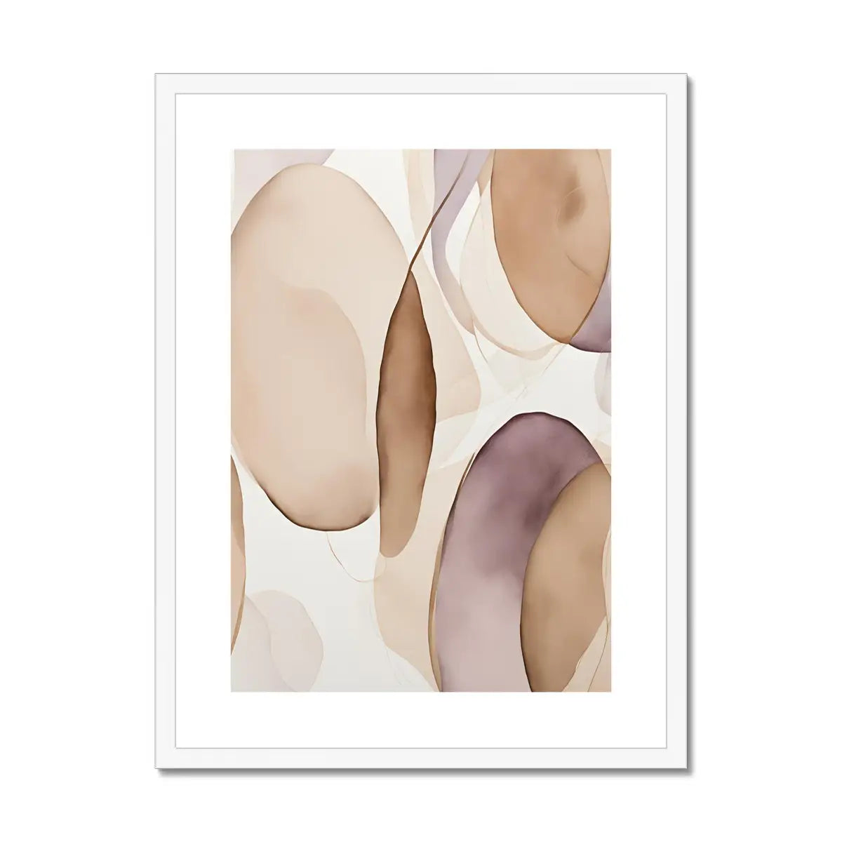 Understated Elegance - Beige and Mauve Artwork