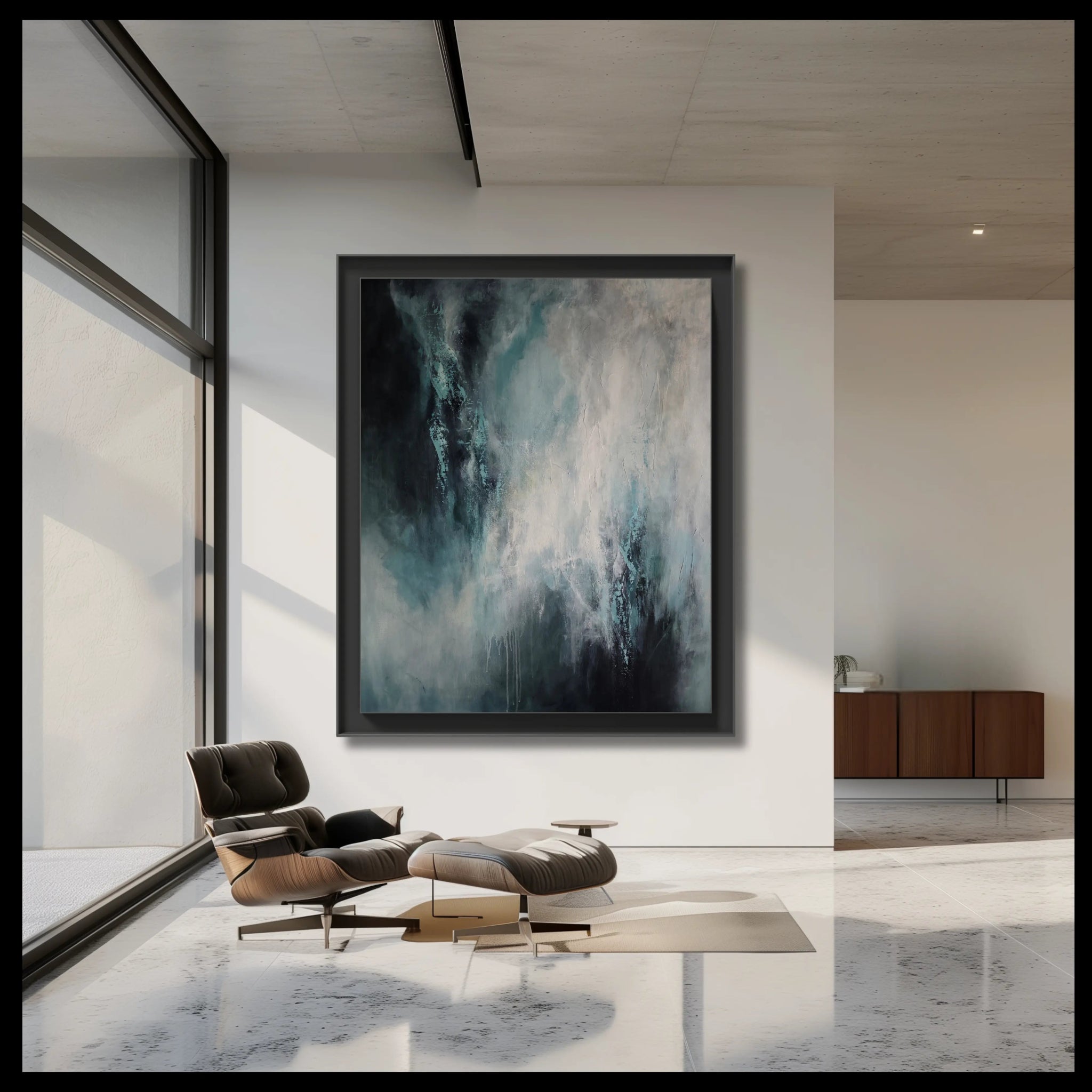 Allure | Contemporary Abstract Painting for Modern Living Room - Anez Ka Arts Luxury Wall Art