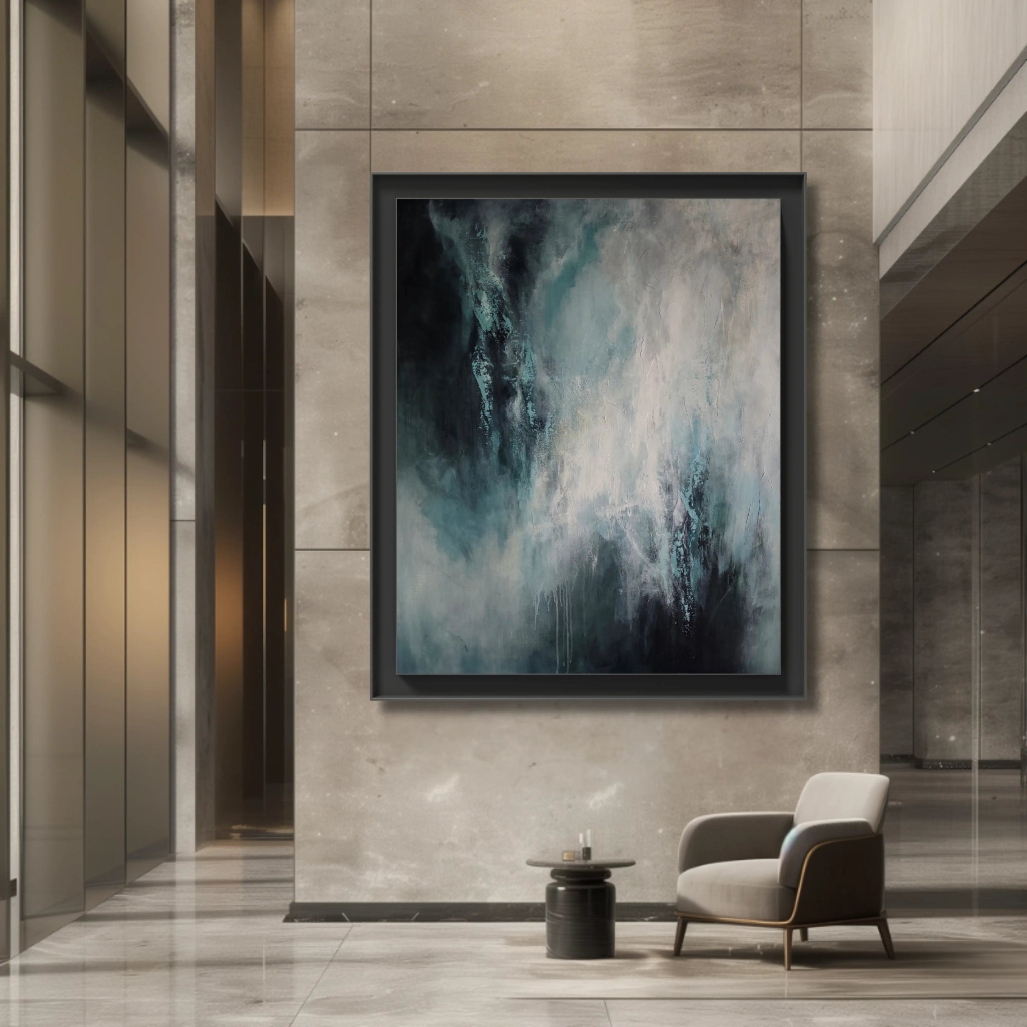 Allure | Contemporary Abstract Painting for Modern Living Room - Anez Ka Arts Luxury Wall Art